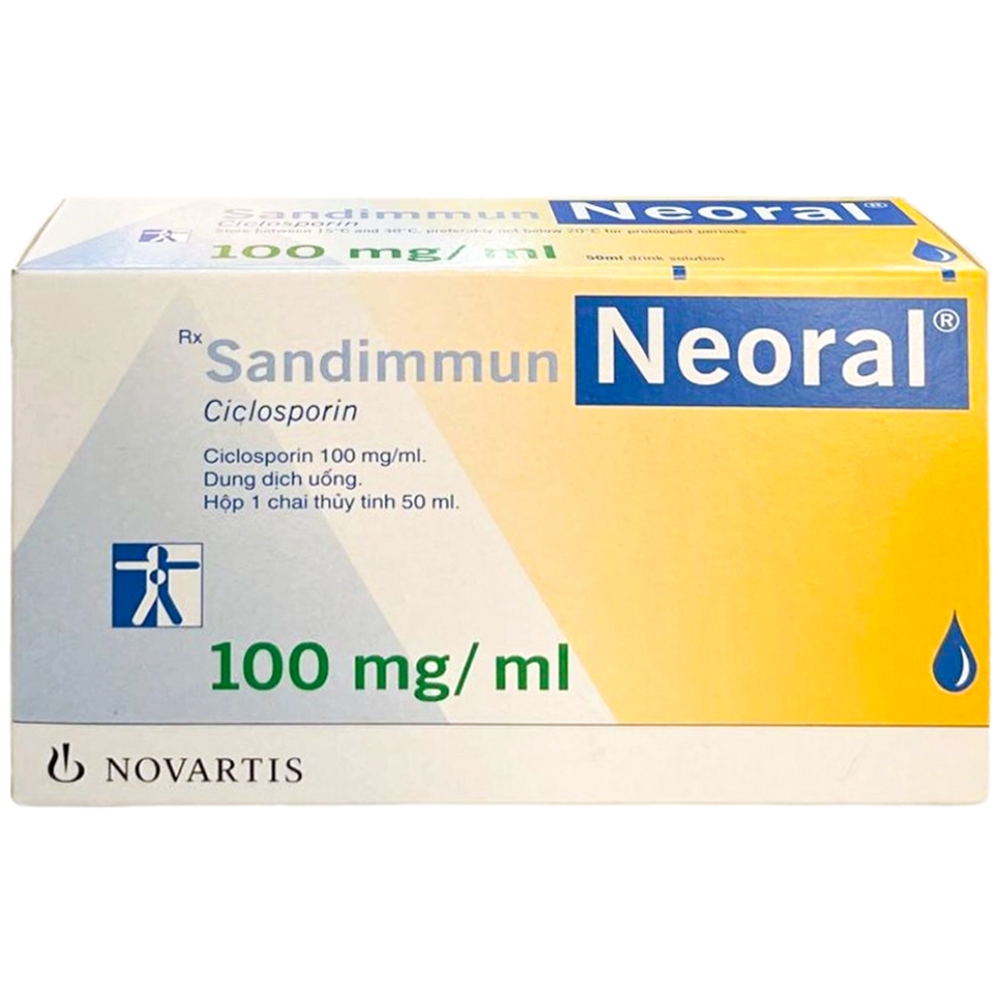 Hình ảnh Dung dịch uống Sandimmun Neoral 100mg/ml Novartis dùng trong ghép tạng đặc, ghép tủy xương (50ml)