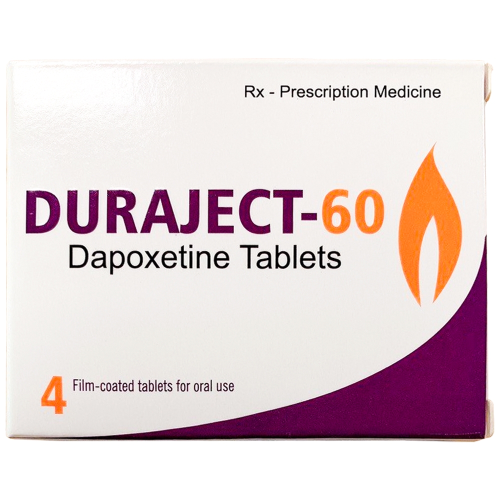 Hình ảnh Thuốc Duraject-60 Allegens điều trị xuất tinh sớm, xuất tinh không tự chủ (1 vỉ x 4 viên)