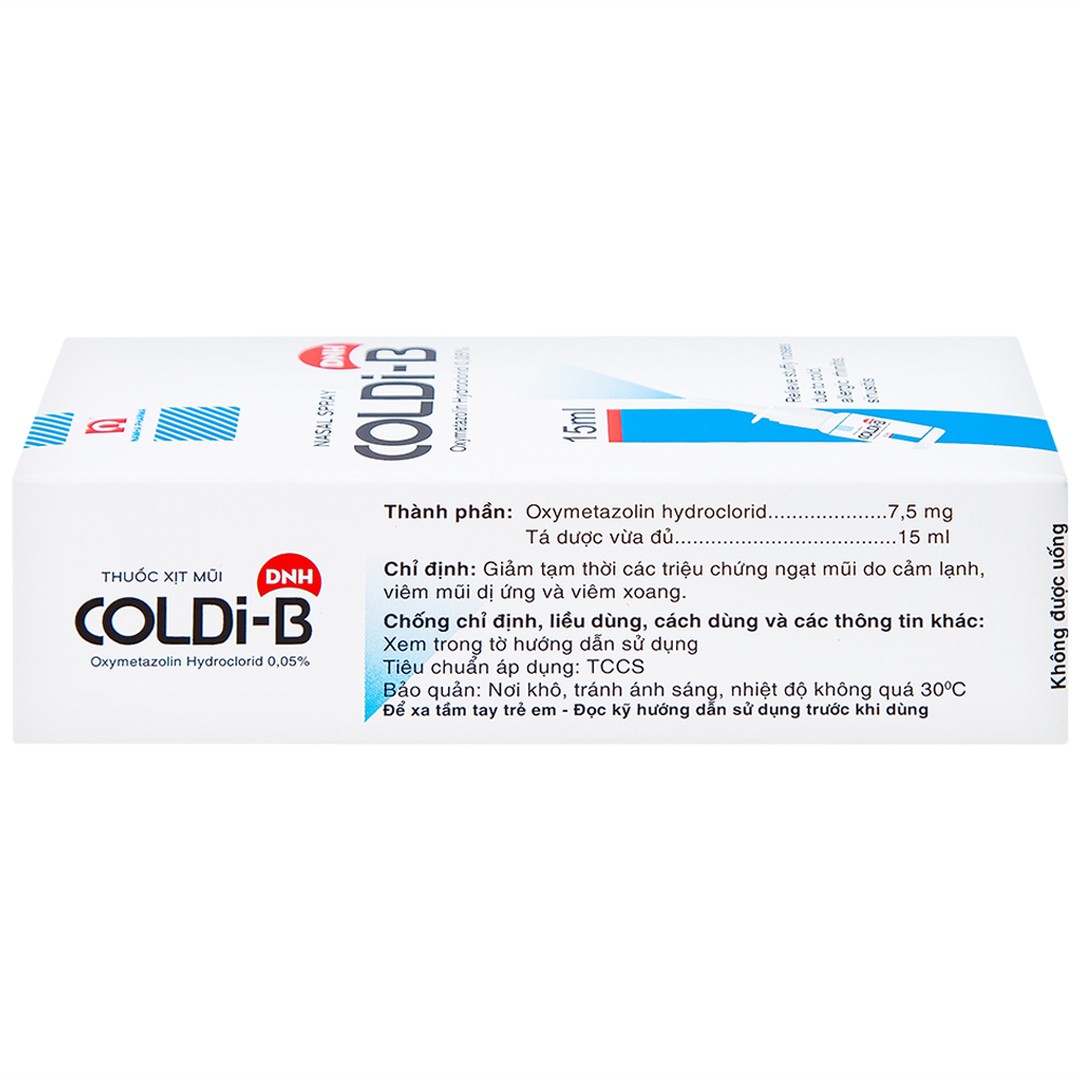 Coldib: Thuốc xịt mũi giảm triệu chứng ngạt mũi, sổ mũi (15ml)