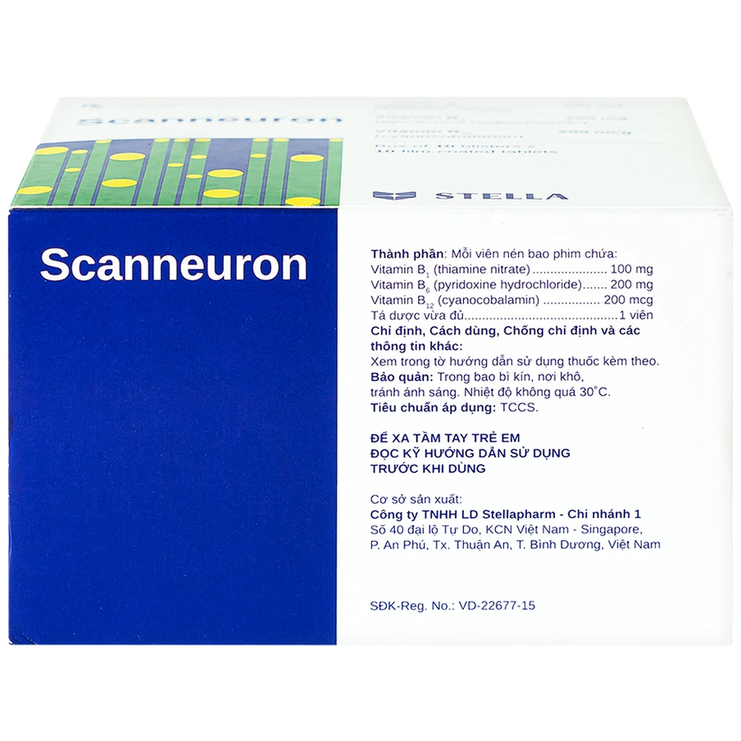 Thuốc Scanneuron Stella (Hộp 10 vỉ x 10 viên)