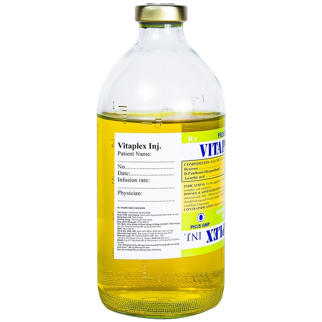 Vitaplex Injection 500ml bổ sung các vitamin nhóm B