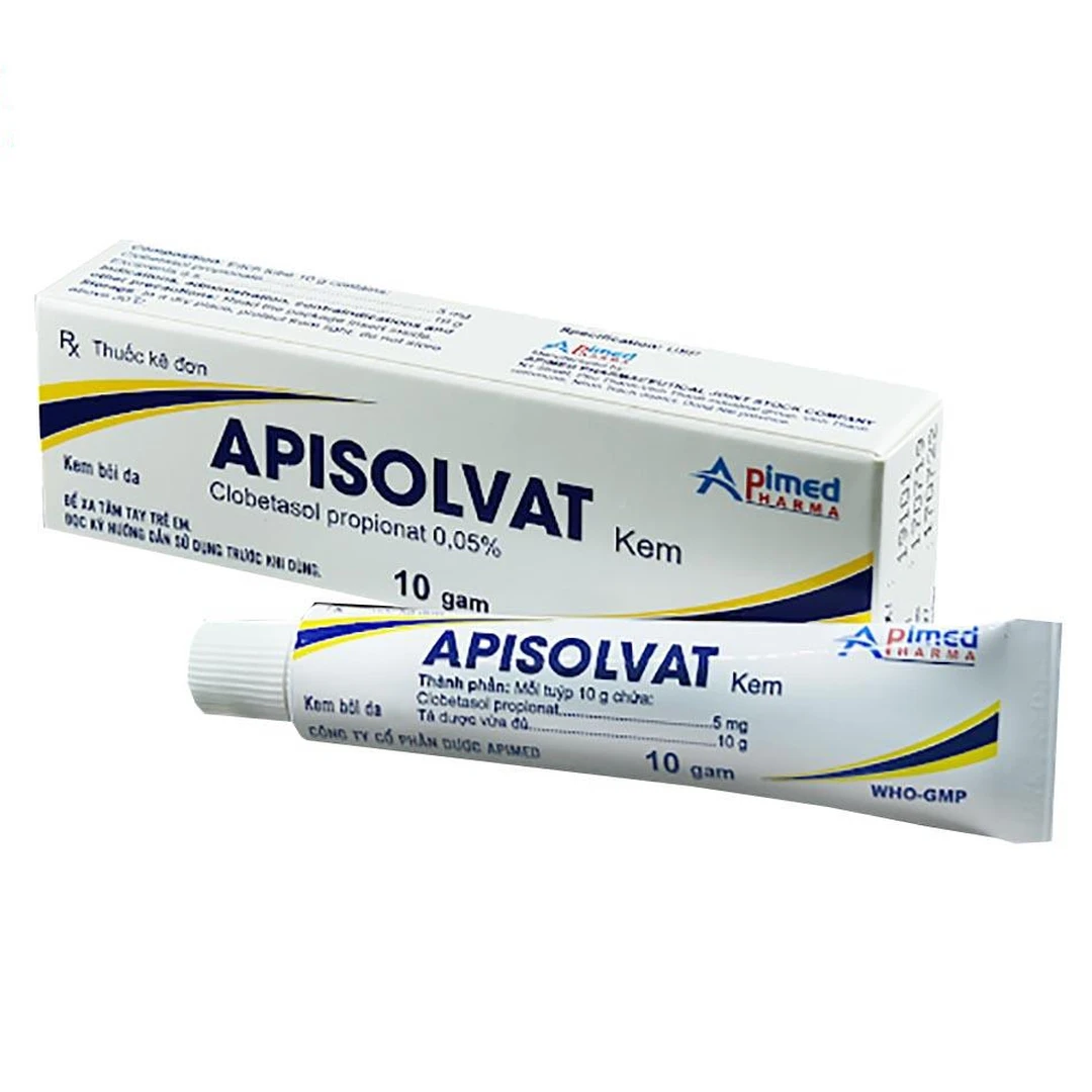 Kem bôi da Apisolvat 0.05% Apimed giảm các triệu chứng viêm và ngứa các ...
