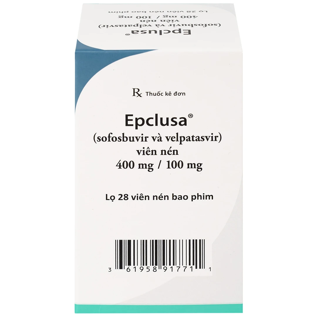Thuốc Epclusa 400mg/100mg điều trị viêm gan C mãn tính