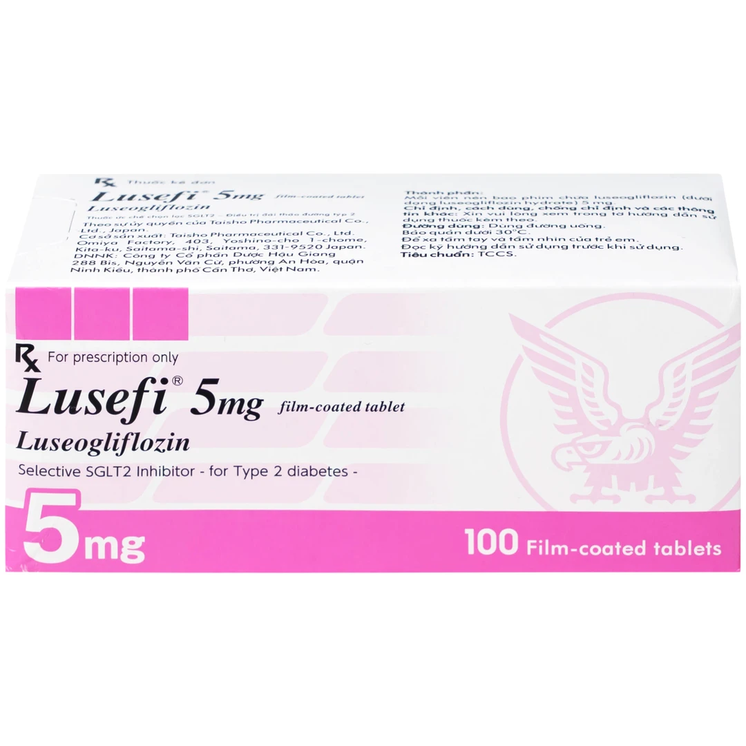 Thuốc Lusefi 5mg Taisho điều trị bệnh đái tháo đường tuýp 2, cải thiện ...