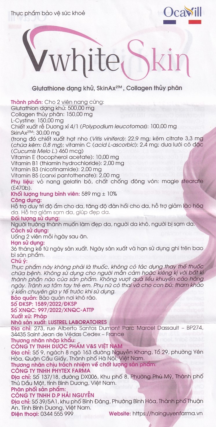 Hình ảnh Thực phẩm bảo vệ sức khỏe VwhiteSkin