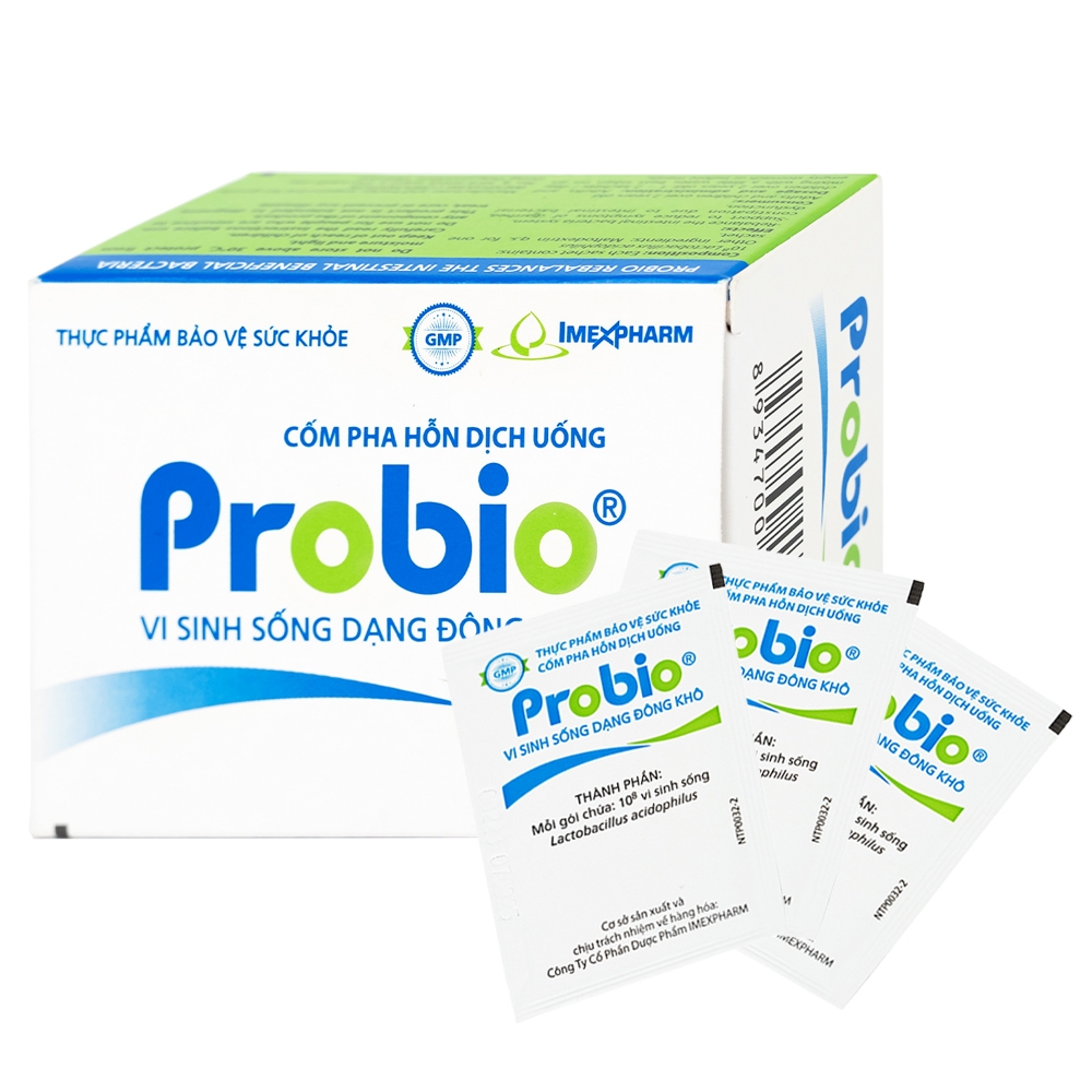 Hình ảnh Cốm pha hỗn dịch uống Probio Imexpharm cân bằng hệ vi sinh đường ruột (14 gói)
