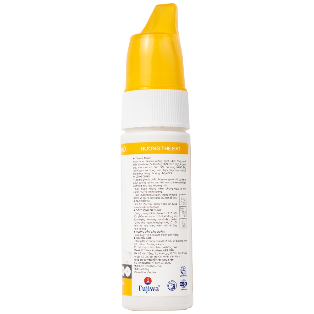 Hình ảnh Dung dịch vệ sinh mũi Fujisat i-on 70ml giảm đau, nhức, sưng đỏ