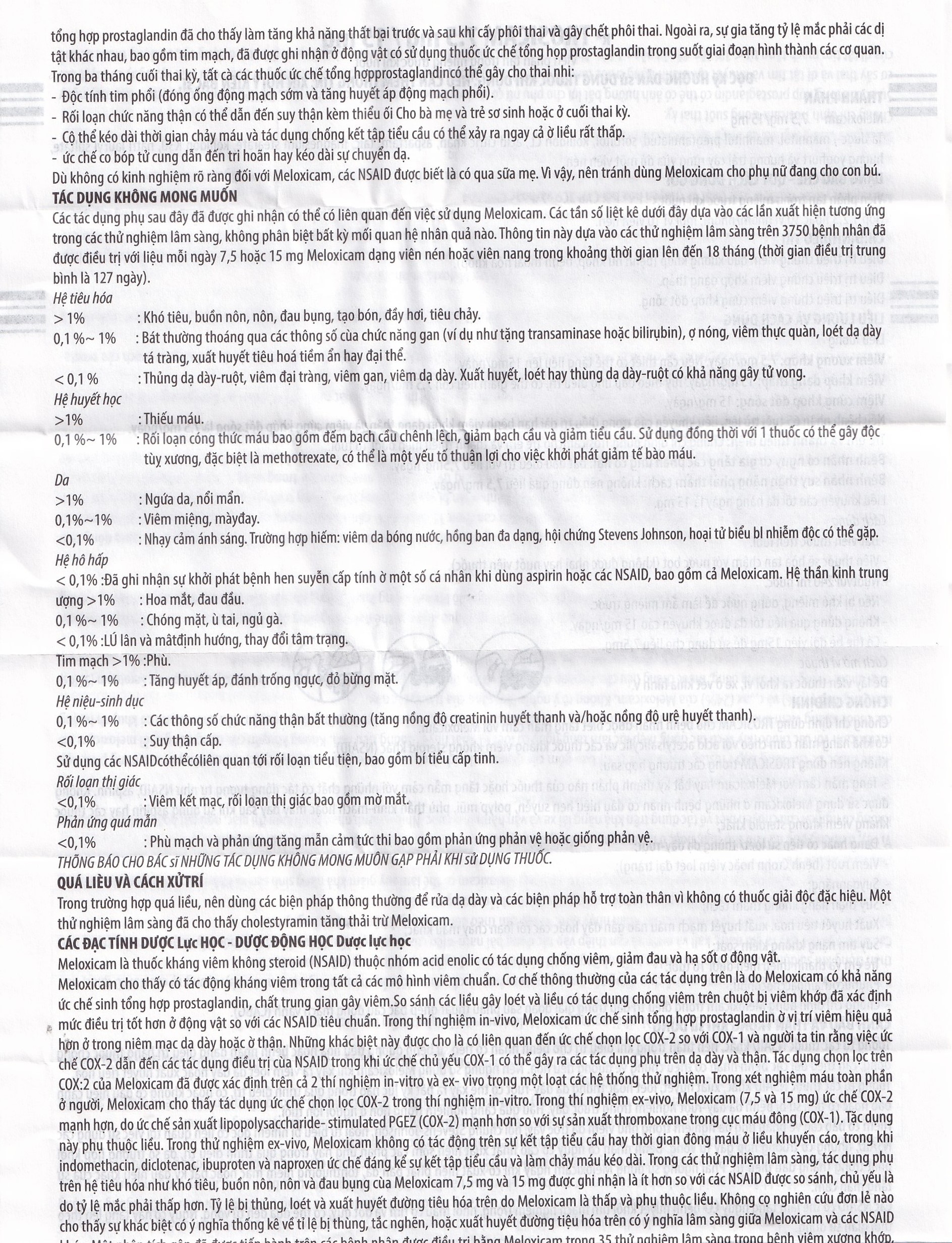 Hình ảnh Thuốc Trosicam 7.5mg Alpex Pharma điều trị viêm đau xương khớp (3 vỉ x 10 viên)