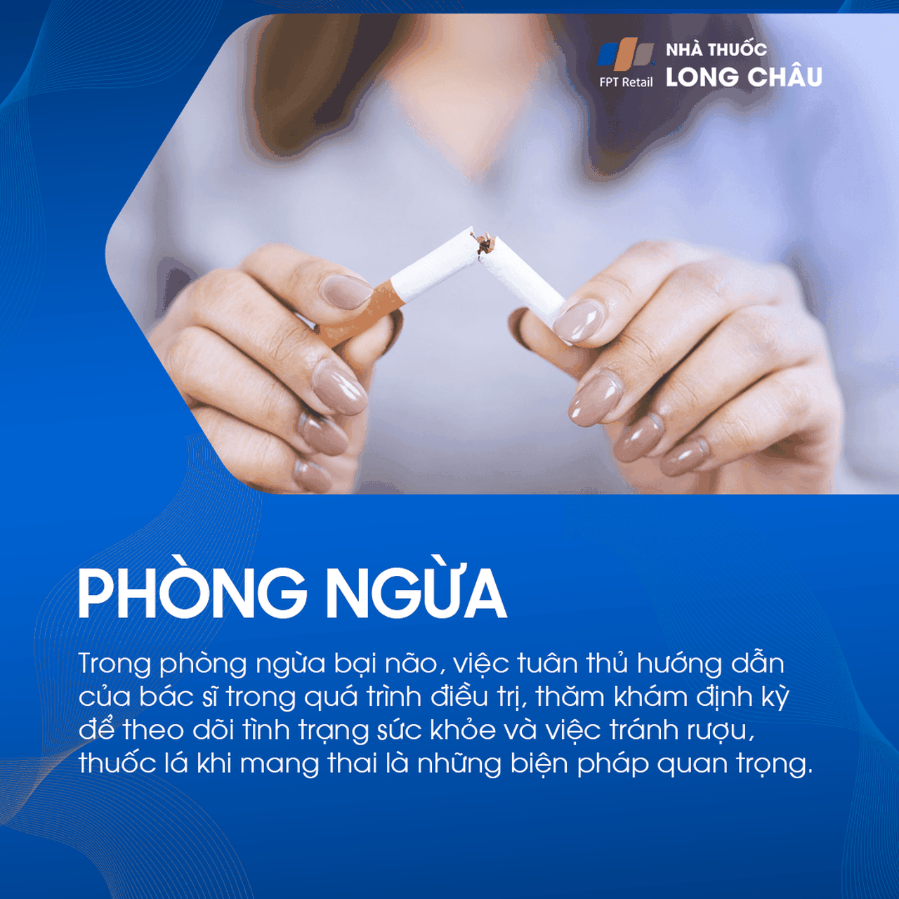 Phòng ngừa bại não bằng cách khám thai định kỳ, tránh rượu thuốc lá và tuân thủ điều trị y tế khi mang thai