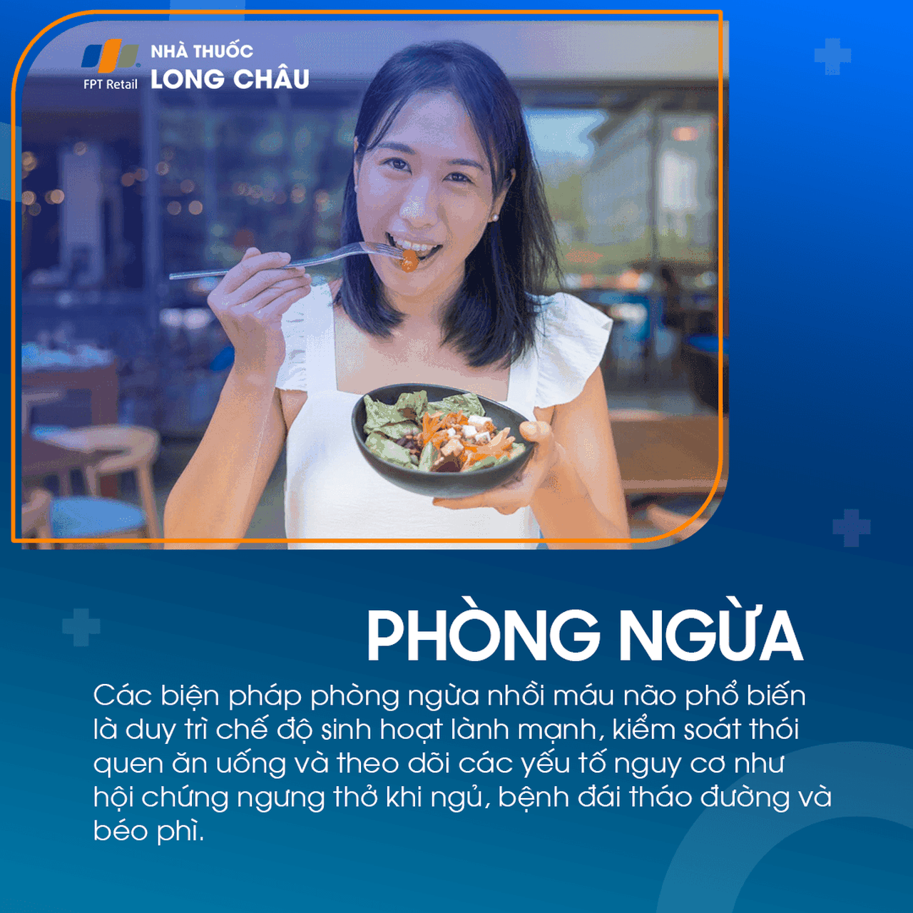 Tập thể dục thường xuyên và ăn uống khoa học là phương pháp phòng ngừa hiệu quả đối với bệnh nhồi máu não