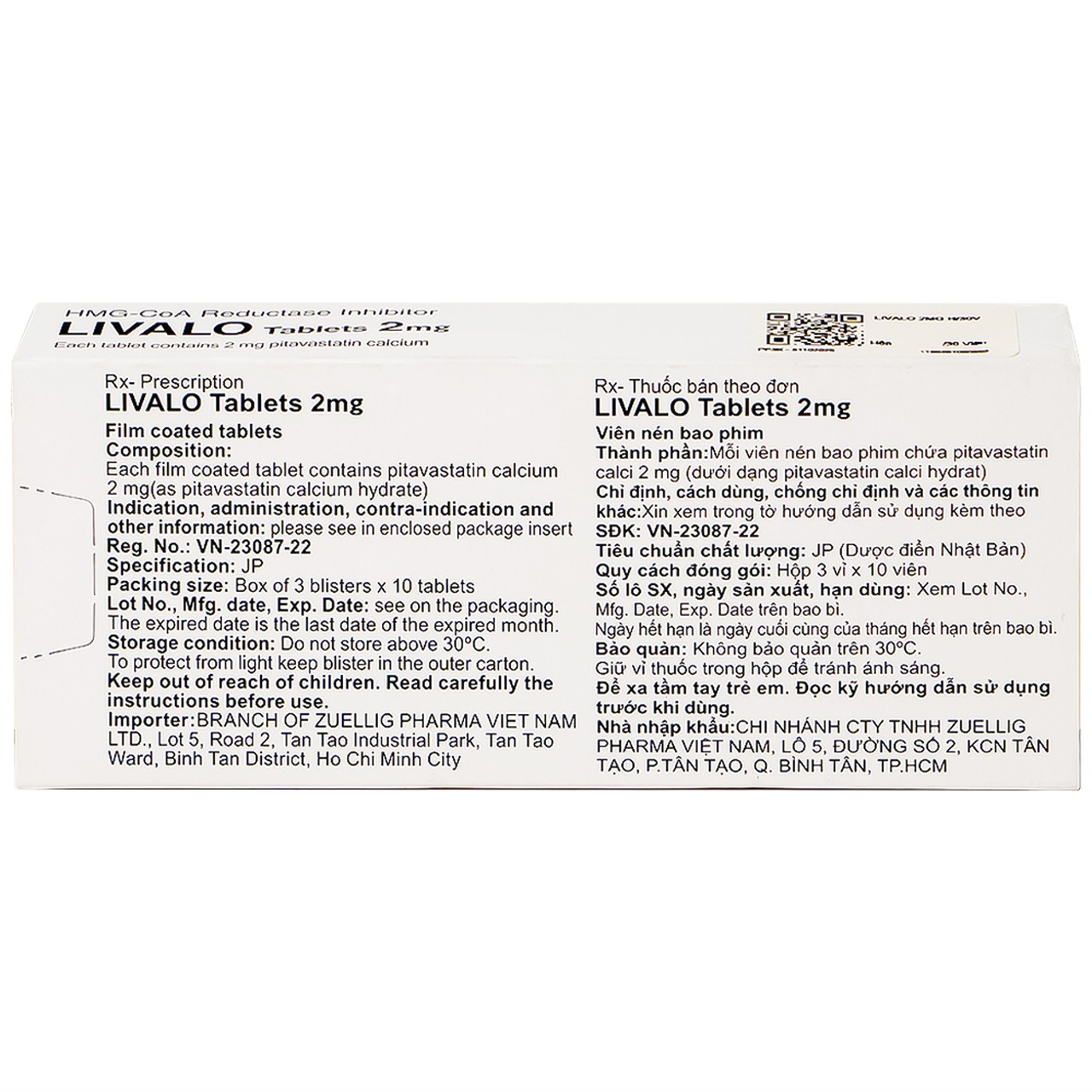Thuốc Livalo 2mg Kowa trị tăng lipid máu nguyên (30 viên)