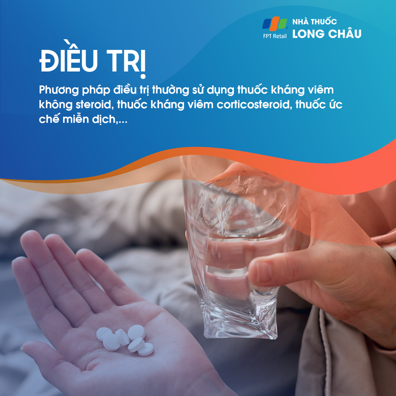 Điều trị: Thường dùng thuốc kháng viêm không steroid, corticosteroid và thuốc ức chế miễn dịch