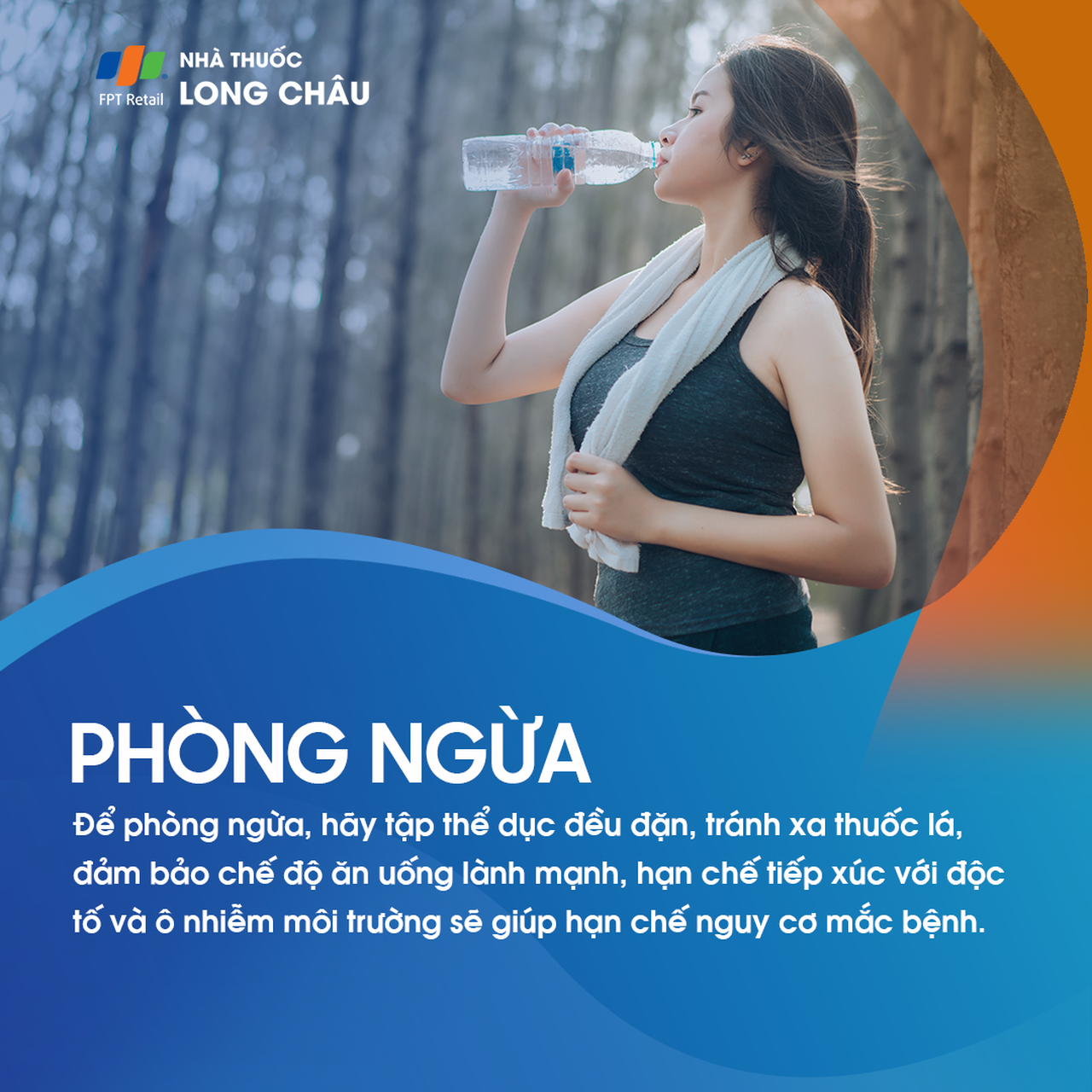 Phòng ngừa: Nên tập thể dục đều đặn, tránh thuốc lá, ăn uống lành mạnh, hạn chế tiếp xúc độc tố và ô nhiễm để giảm nguy cơ
