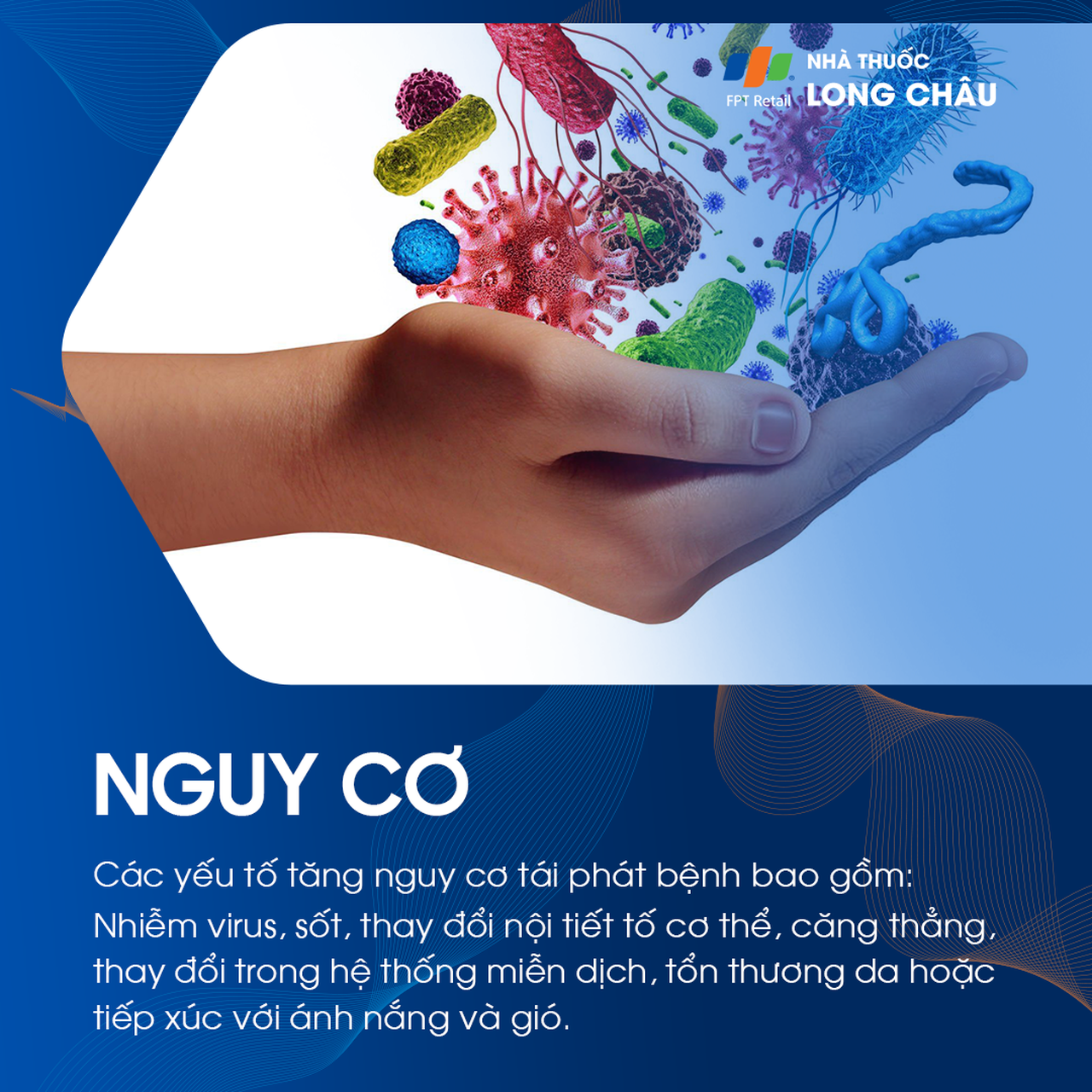 Đối tượng có nguy cơ cao mắc herpes môi: Người có hệ miễn dịch yếu, người tiếp xúc gần với người nhiễm