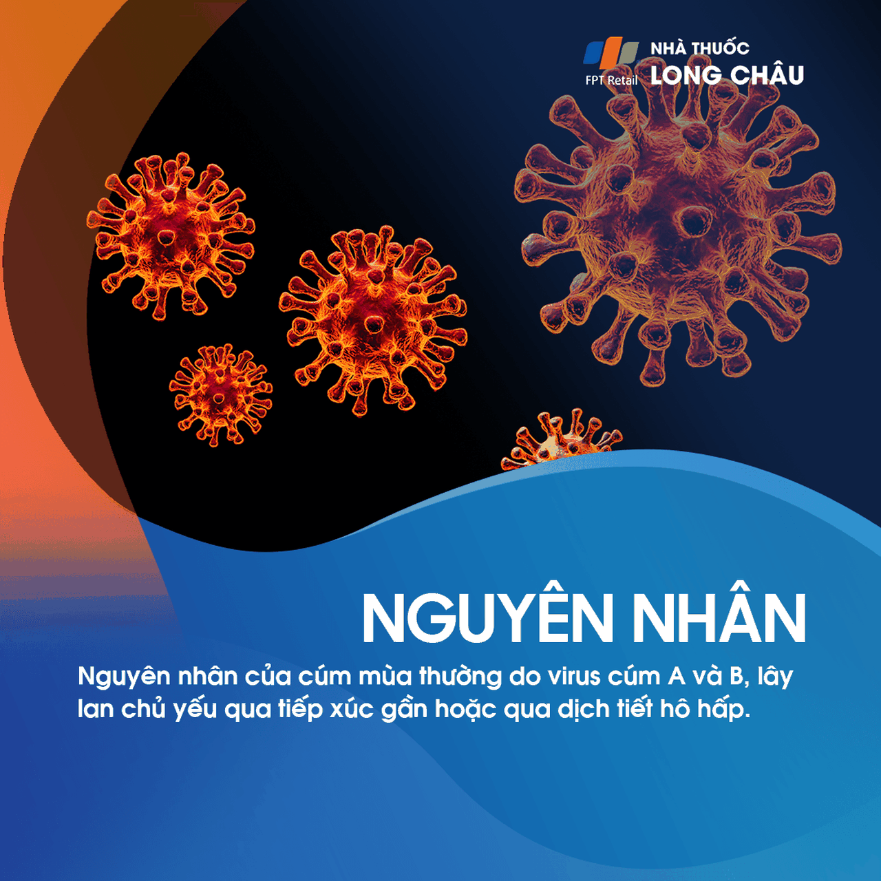 Nguyên nhân gây cúm mùa do virus cúm type A và B lây qua đường hô hấp
