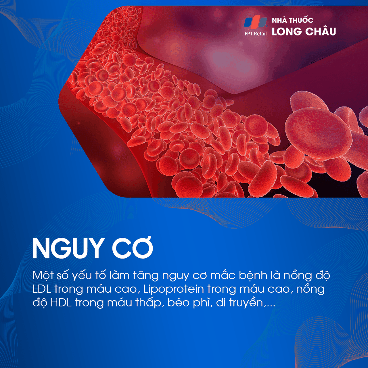 Yếu tố làm tăng nguy cơ mắc bệnh là do máu bị nghẽn trong lòng mạch do LDL cao, mỡ máu và di truyền
