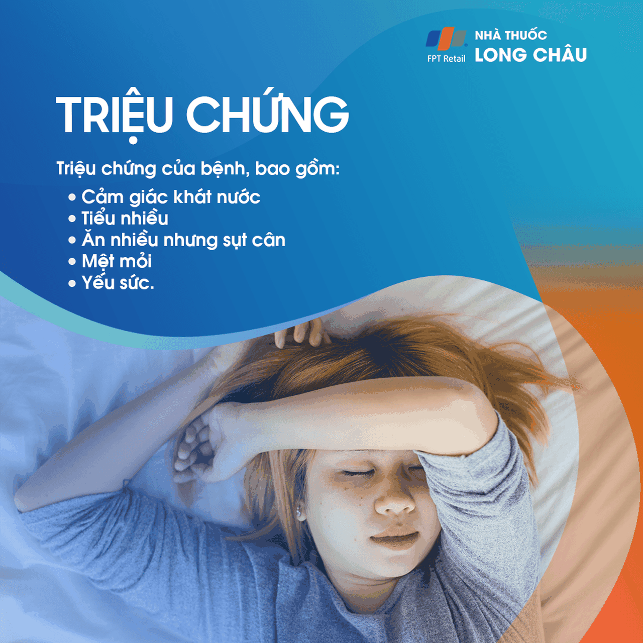 Triệu chứng tiểu đường tuýp 1: Khát nước, tiểu nhiều và sụt cân
