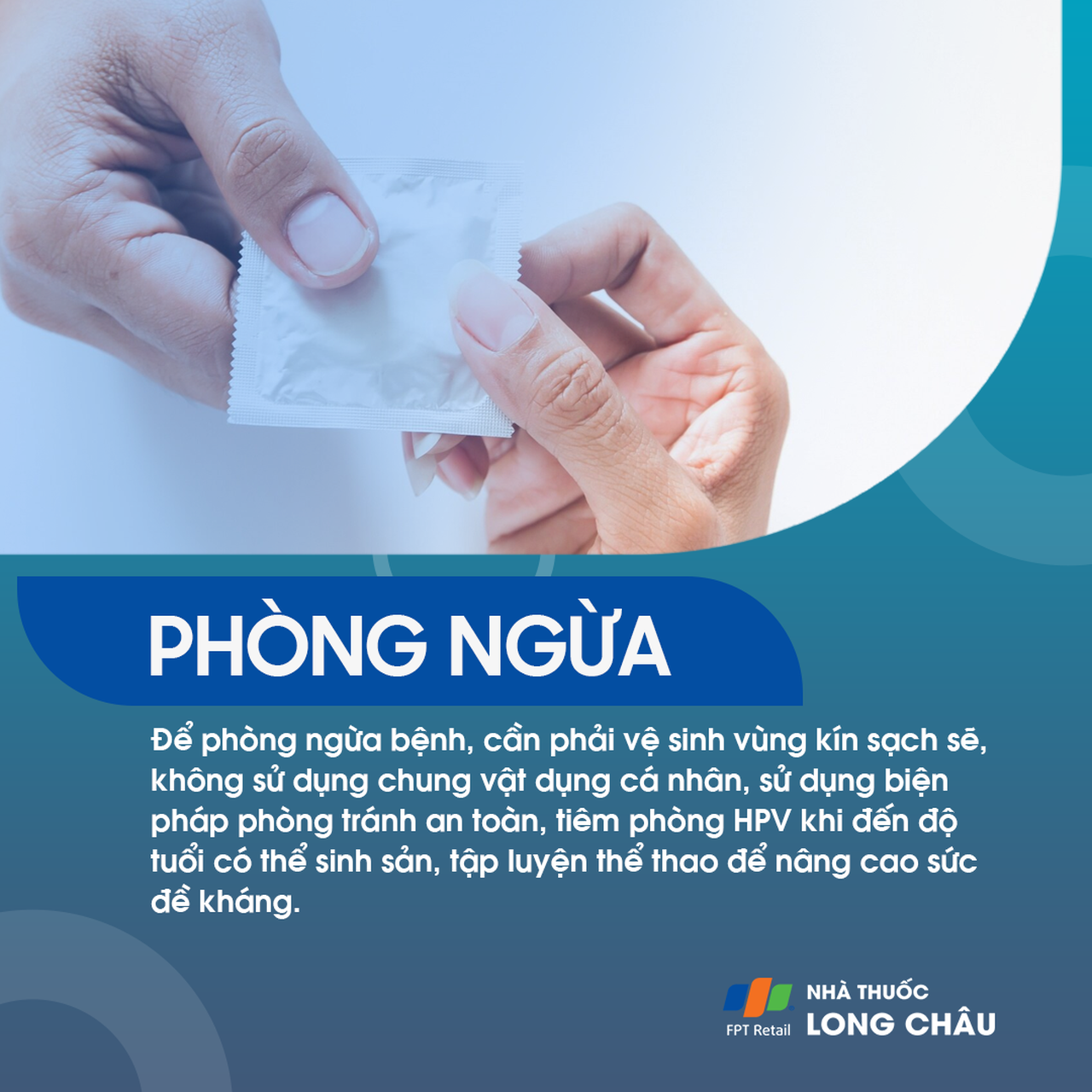 Biện pháp phòng ngừa bệnh sùi mào gà, kể cả tiêm vắc-xin và sử dụng bao cao su