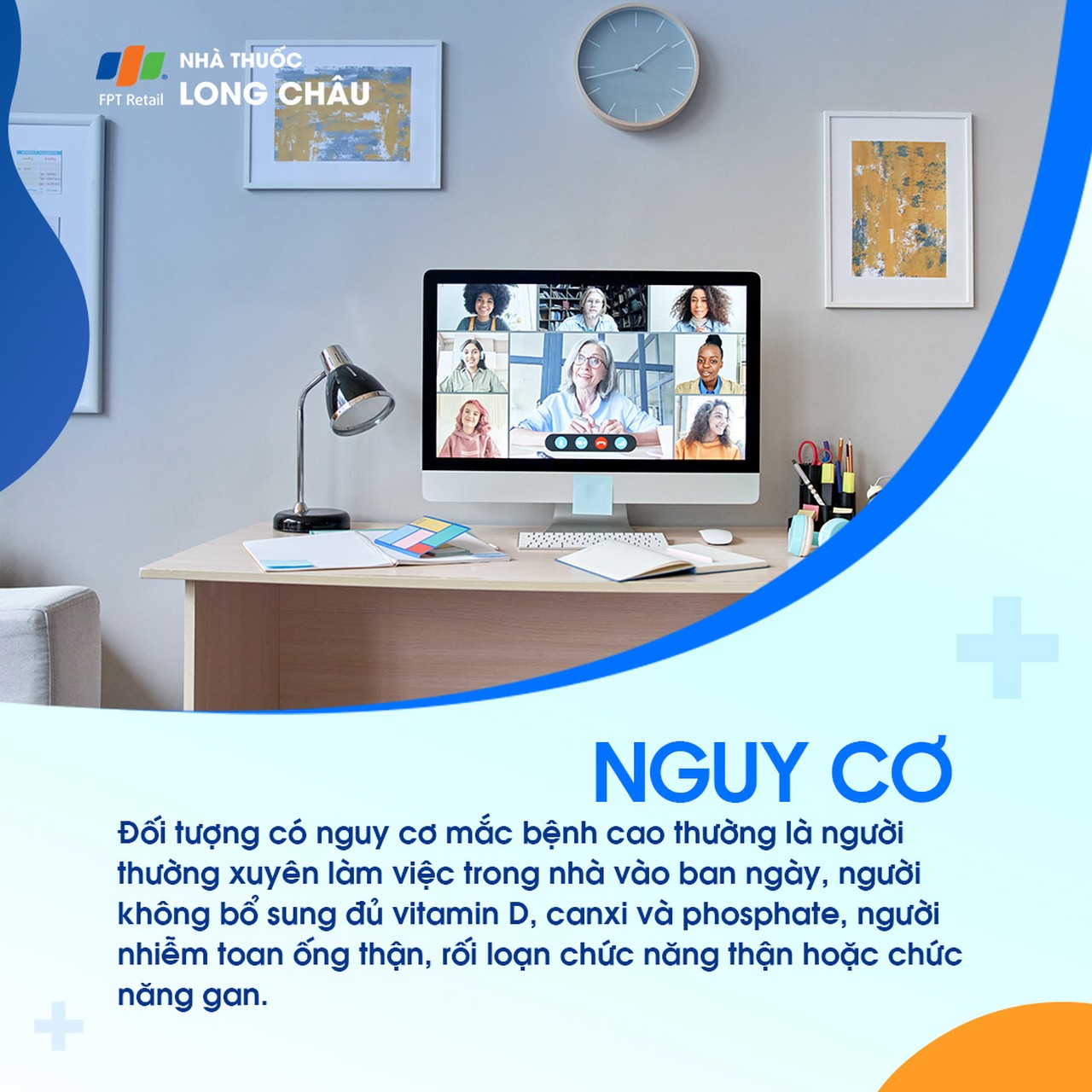 Người làm việc trong nhà, ít nắng, không bổ sung vitamin D – canxi dễ mắc còi xương