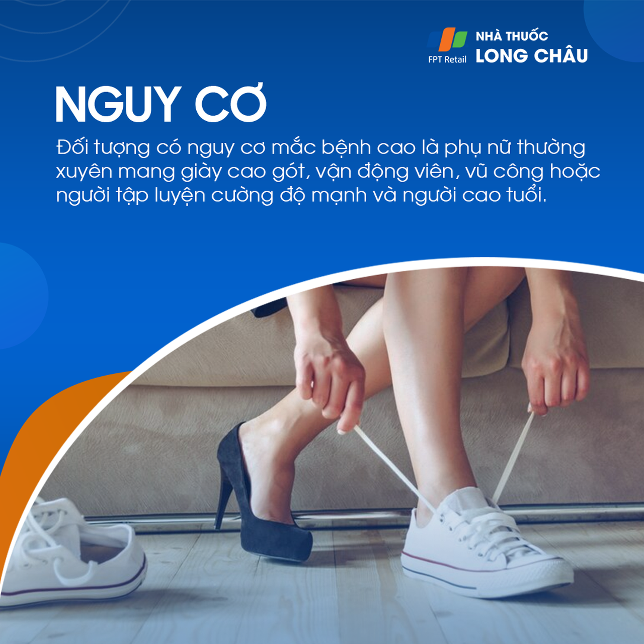 Người mang giày cao gót, vận động viên, người tập nặng, người cao tuổi dễ bị đau chân