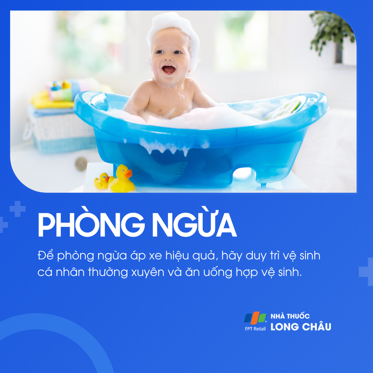 Để phòng áp xe, cần giữ vệ sinh cá nhân thường xuyên và ăn uống hợp vệ sinh