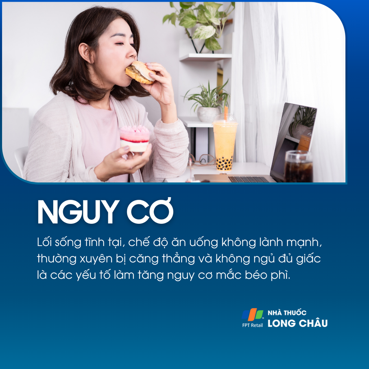 Nguy cơ: Lối sống tĩnh tại, ăn uống không lành mạnh, căng thẳng thường xuyên và thiếu ngủ làm tăng nguy cơ béo phì