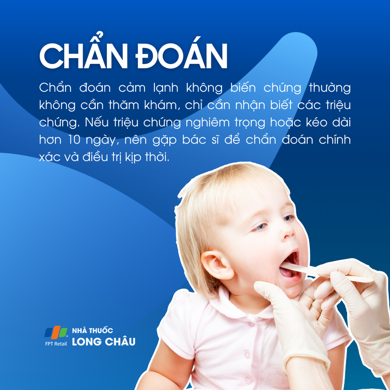 Chẩn đoán cảm lạnh dựa vào triệu chứng, thường không cần xét nghiệm. Nếu bệnh kéo dài >10 ngày, nên khám bác sĩ