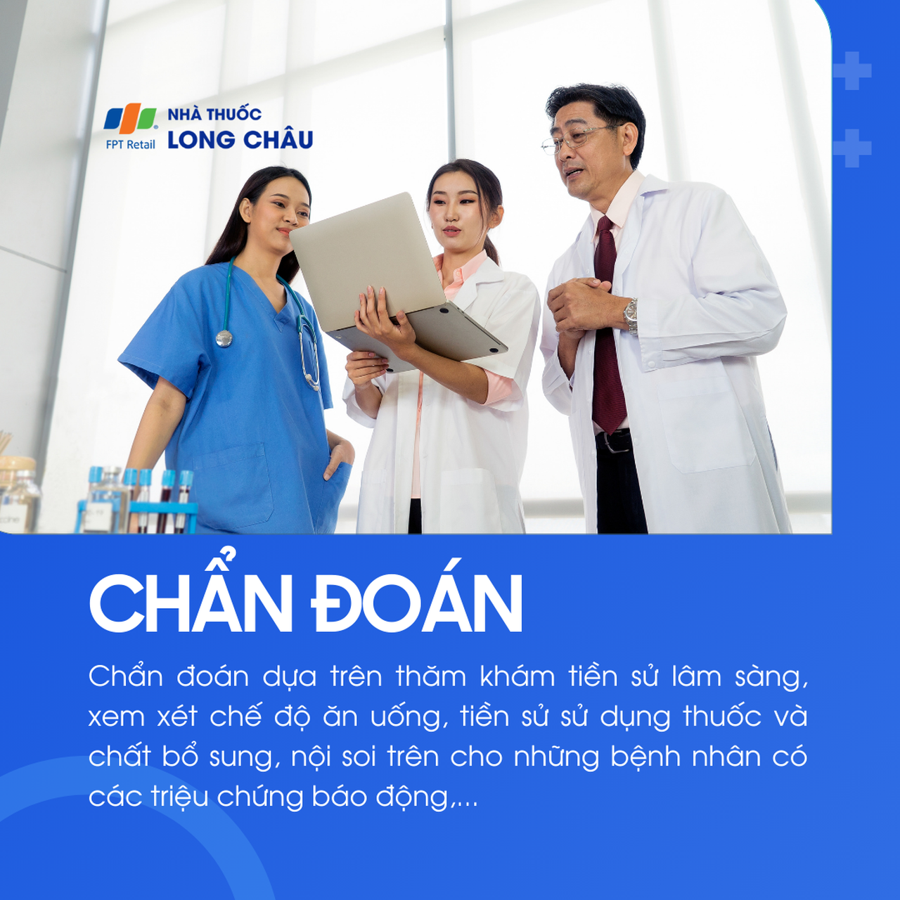 Dựa trên thăm khám, tiền sử ăn uống, dùng thuốc và nội soi khi cần