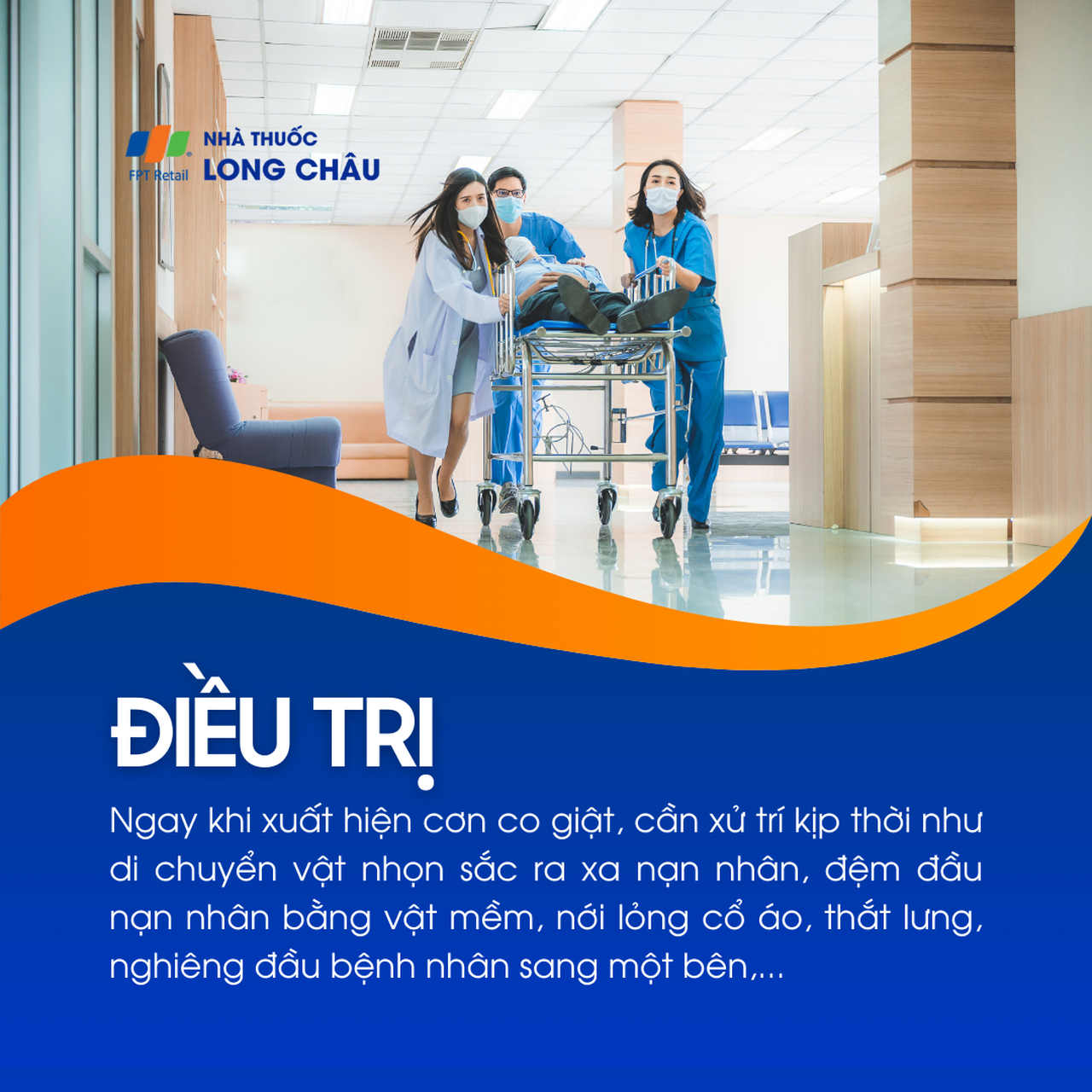 Xử trí kịp thời Di chuyển vật nguy hiểm, đệm đầu, nới áo, nghiêng đầu nạn nhân để tránh nguy hiểm