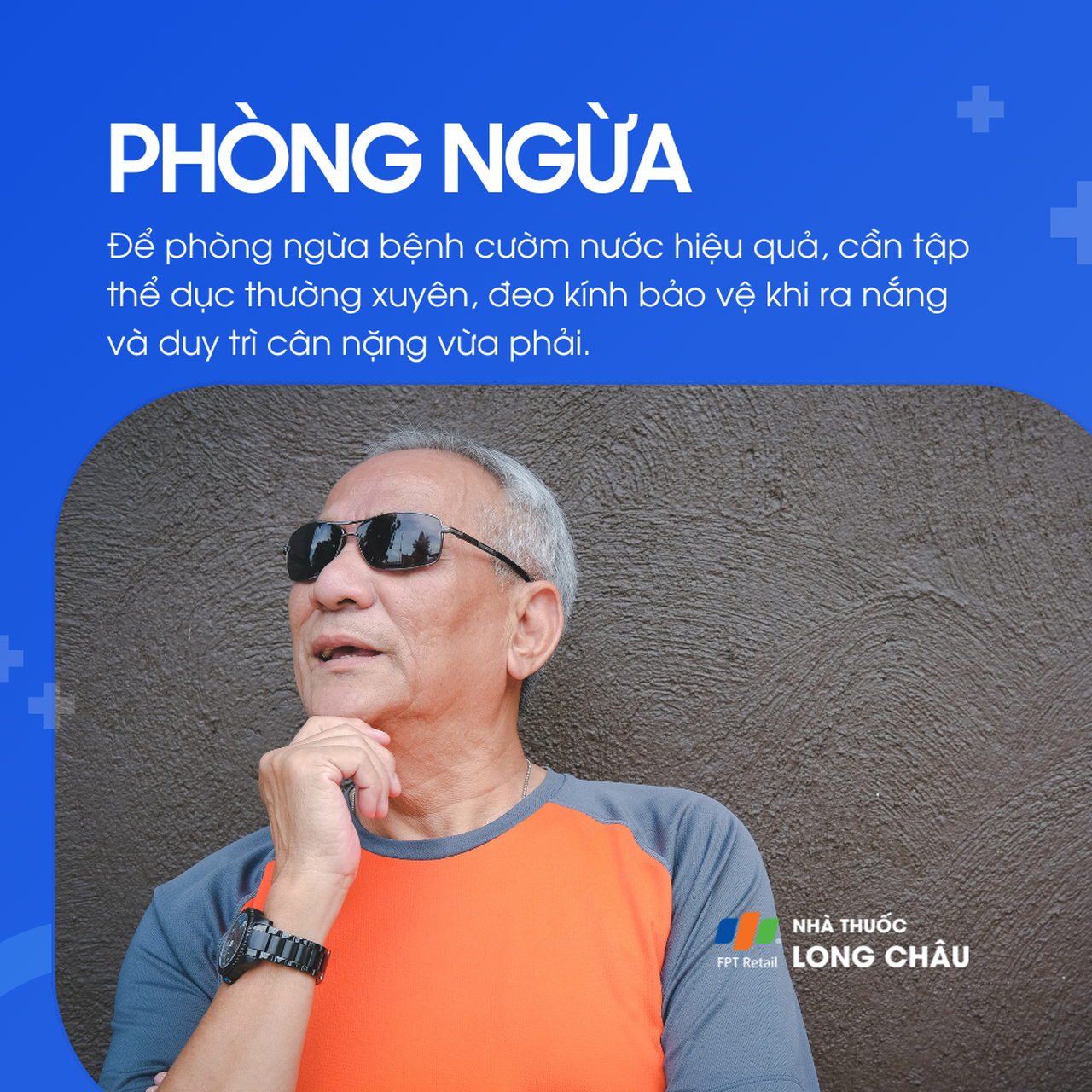 Tập thể dục đều, đeo kính chống nắng và giữ cân nặng hợp lý giúp phòng ngừa cườm nước hiệu quả