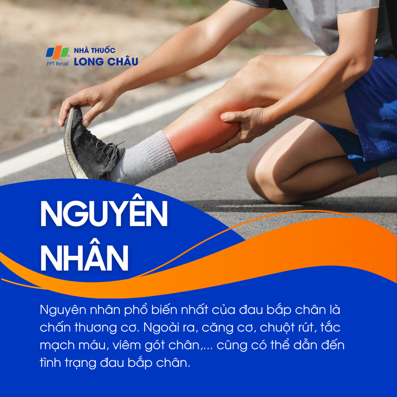 Nguyên nhân thường do chấn thương cơ, căng cơ, chuột rút, tắc mạch máu hoặc viêm gót chân
