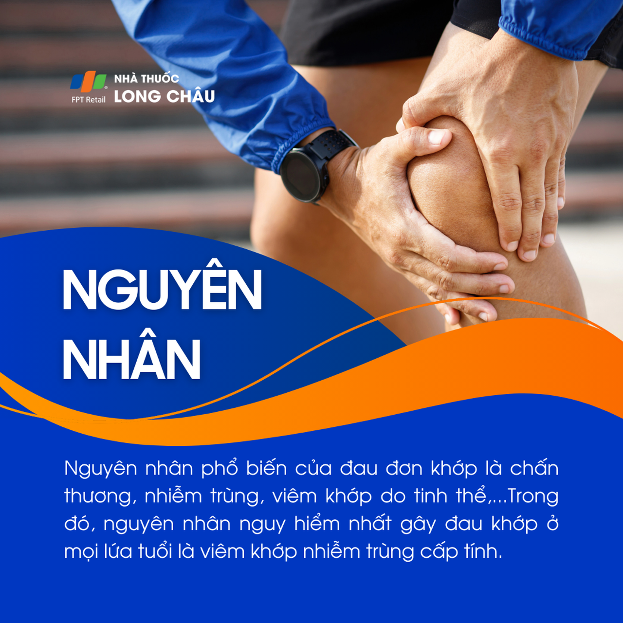 Nguyên nhân đau khớp phổ biến là chấn thương, nhiễm trùng, viêm khớp tinh thể hoặc viêm khớp nhiễm trùng cấp
