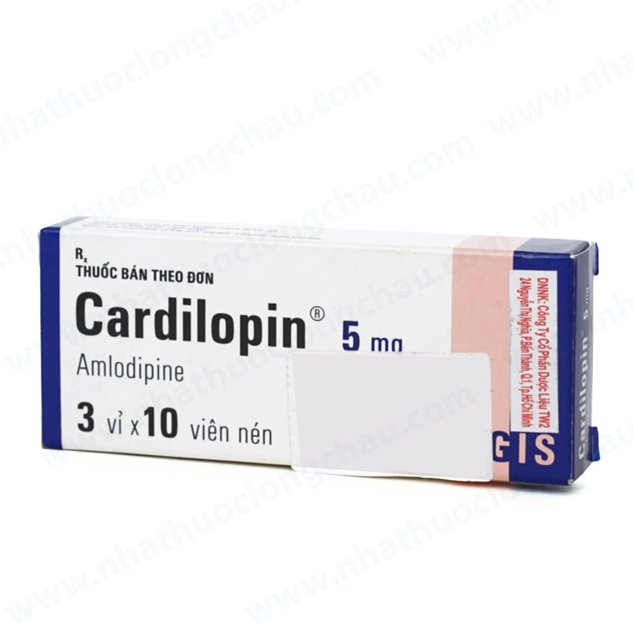Cardilopin 5mg: Thuốc trị tăng huyết áp và đau thắt ngực