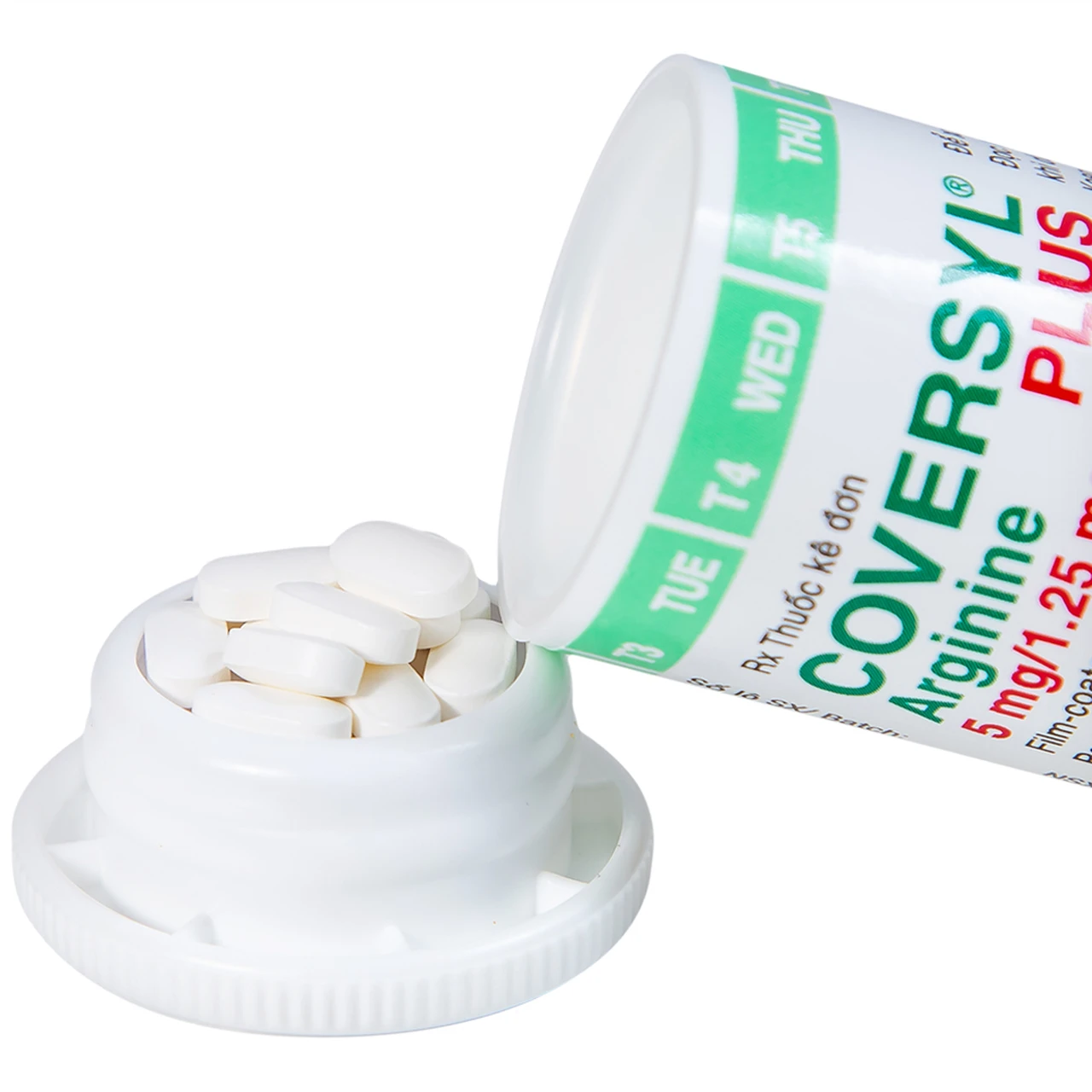 Thuốc Coversyl Plus 5mg/1,25mg trị tăng huyết áp (30 viên)
