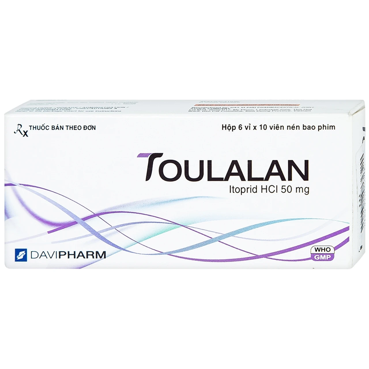 Toulalan 50mg trị triệu chứng về dạ dày