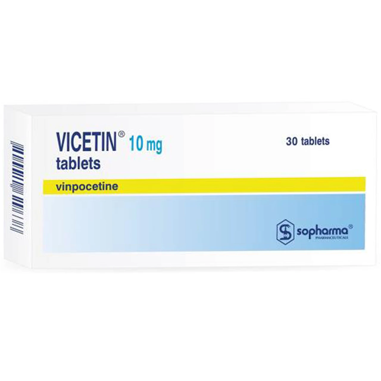 Vicetin 10mg trị rối loạn mạch máu, rối loạn tuần hoàn máu não