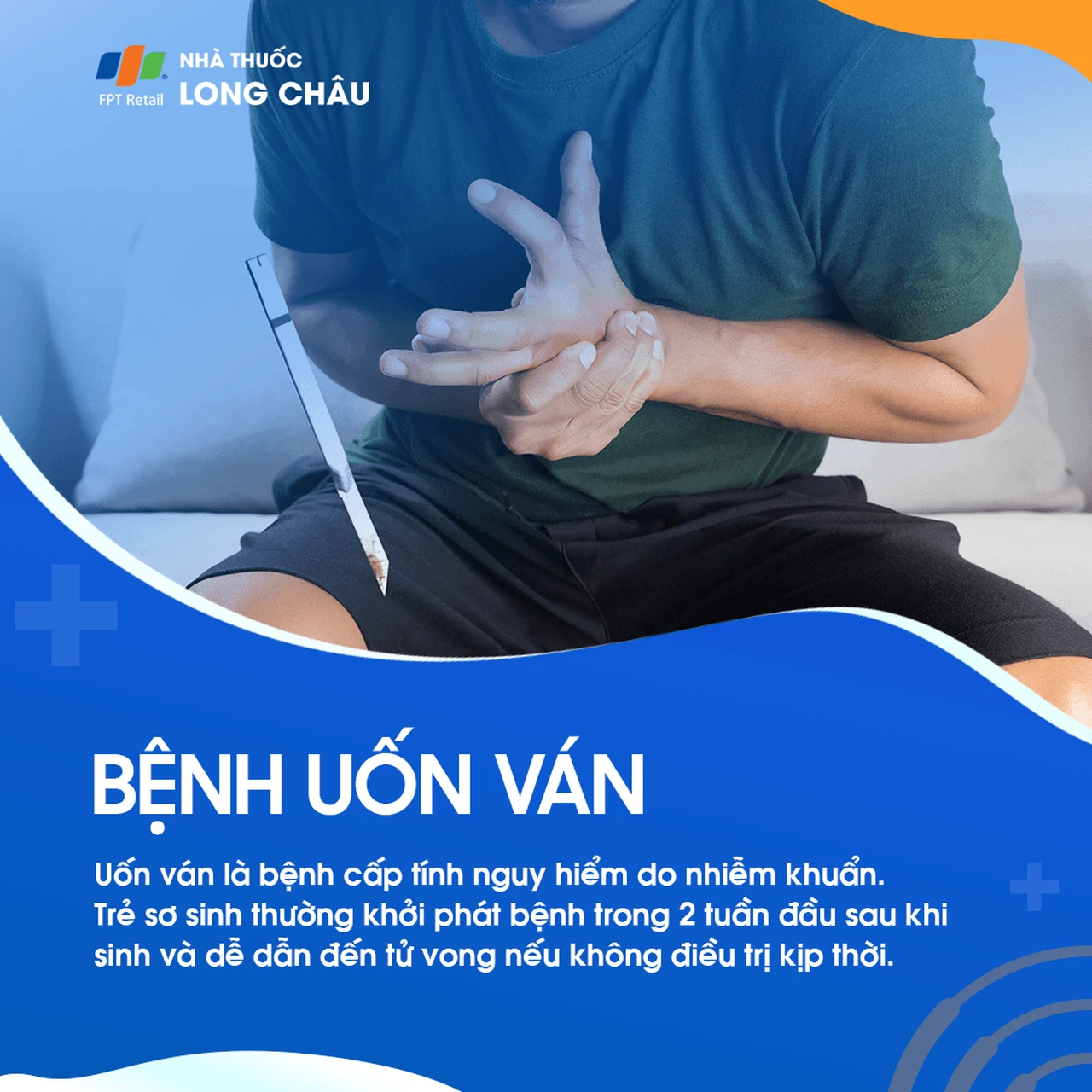 Uốn ván là một bệnh nhiễm trùng nghiêm trọng được gây ra bởi vi khuẩn Clostridium tetani