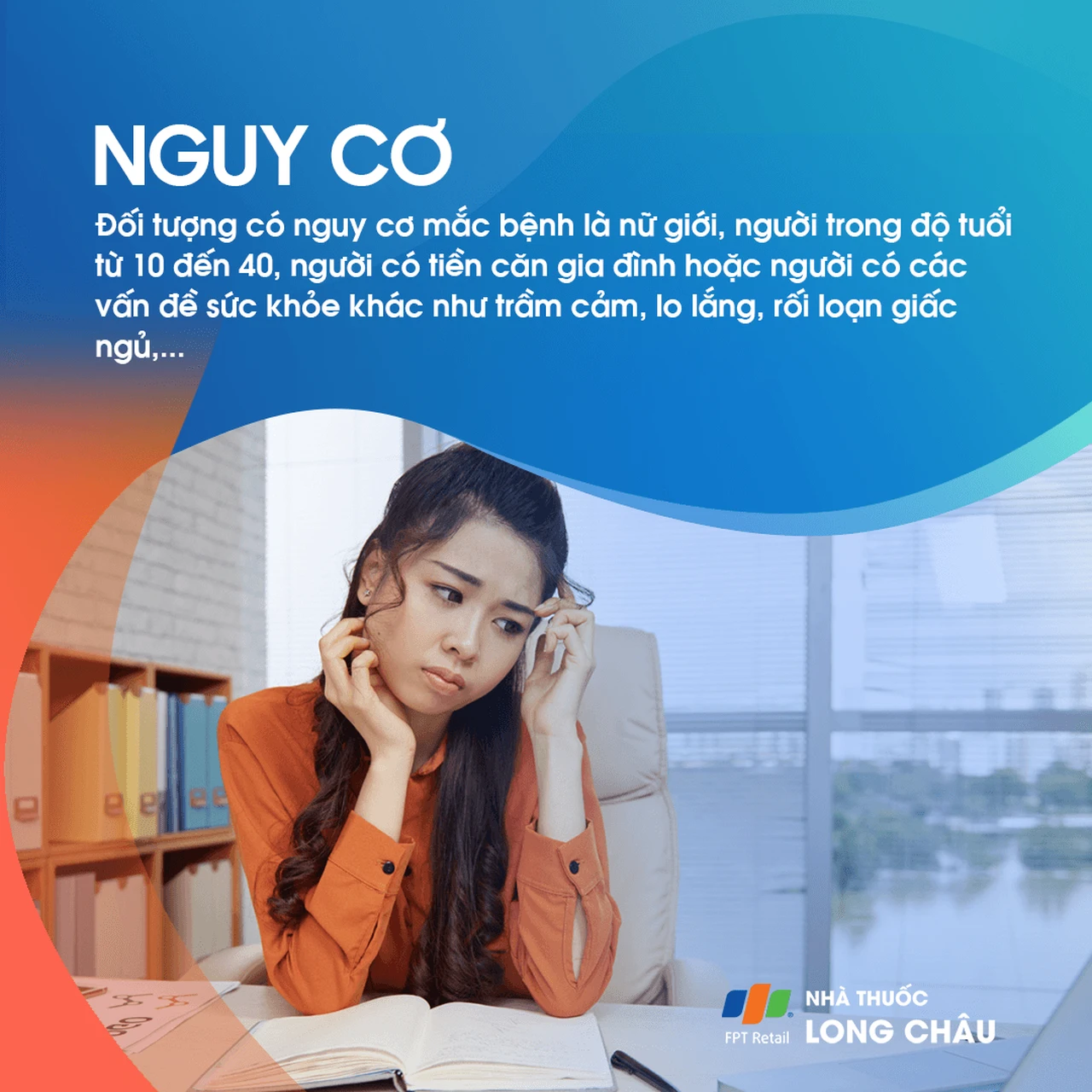 Người có tiền sử gia đình bị đau đầu vận mạch và những người thường xuyên căng thẳng