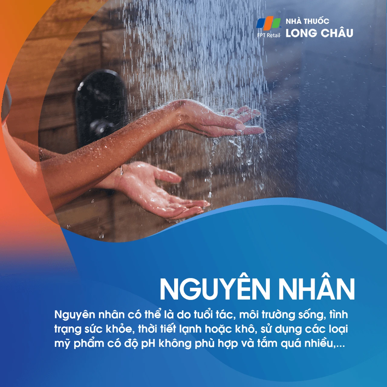Da khô có thể do tuổi tác, khí hậu lạnh, tắm nước nóng nhiều, dùng mỹ phẩm không phù hợp