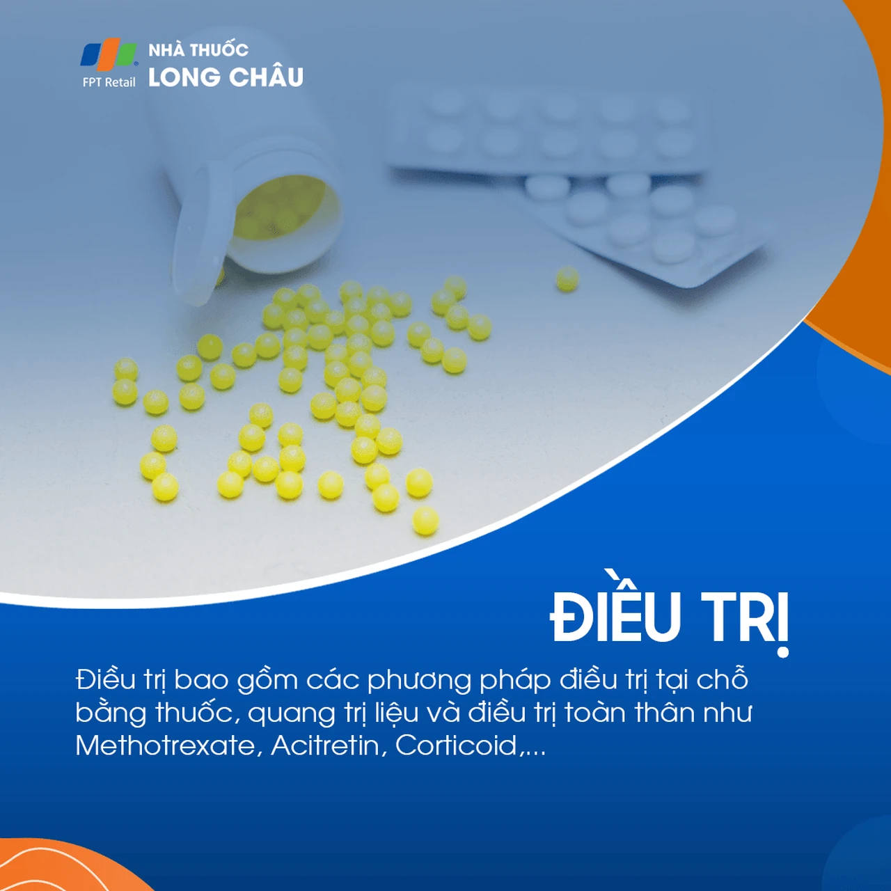 Điều trị vảy nến gồm thuốc bôi, quang trị liệu và thuốc toàn thân như Methotrexate, Acitretin, Corticoid