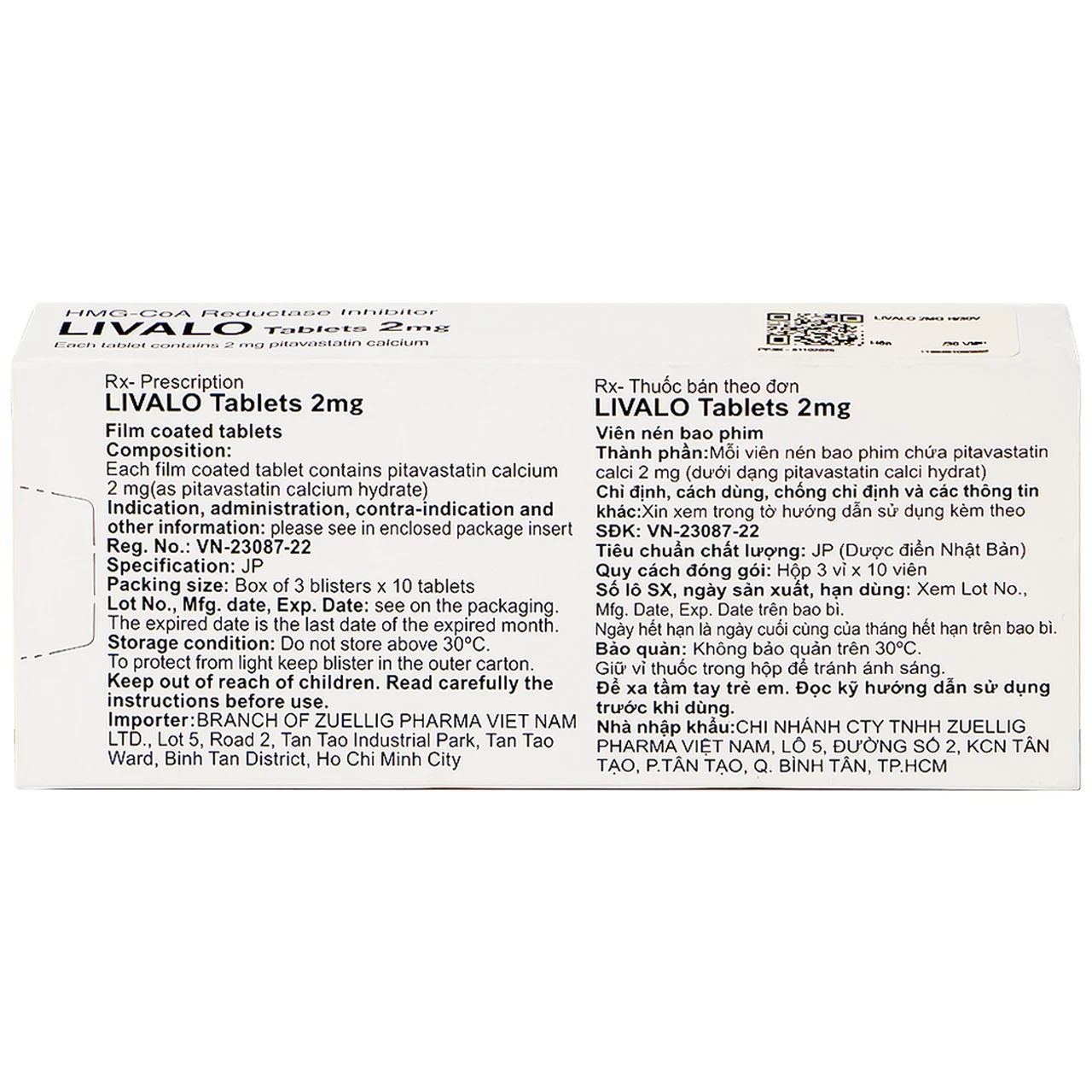 Thuốc Livalo 2mg Kowa trị tăng lipid máu nguyên (30 viên)
