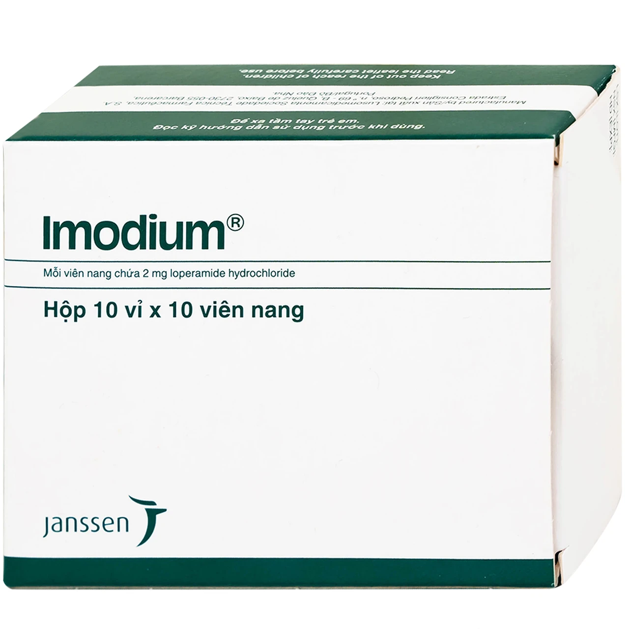 Thuốc Imodium 2mg Janssen điều trị tiêu chảy cấp tính (10 vỉ x 10 viên ...