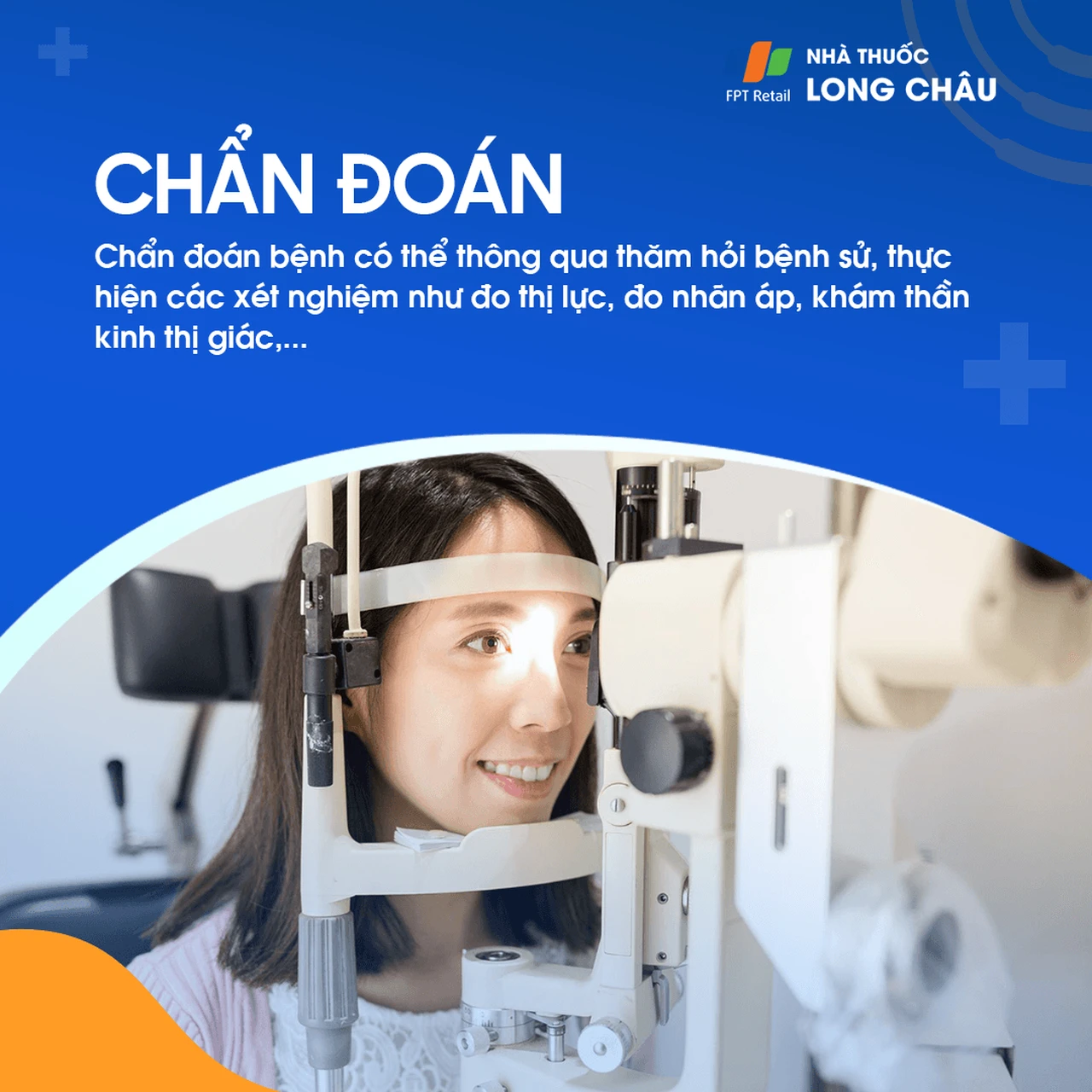 Máy đo nhãn áp được sử dụng trong phòng khám mắt để chẩn đoán bệnh tăng nhãn áp.