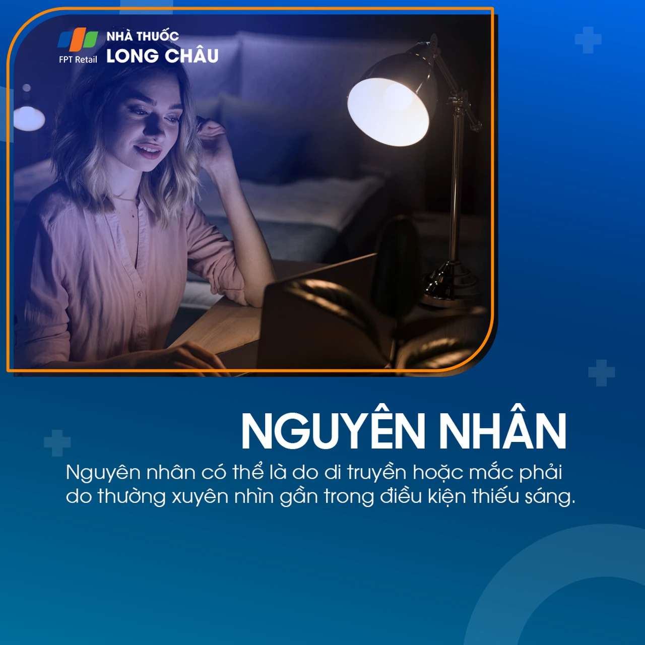 Nguyên nhân cận thị có thể do di truyền hoặc do thói quen nhìn gần lâu trong điều kiện thiếu sáng