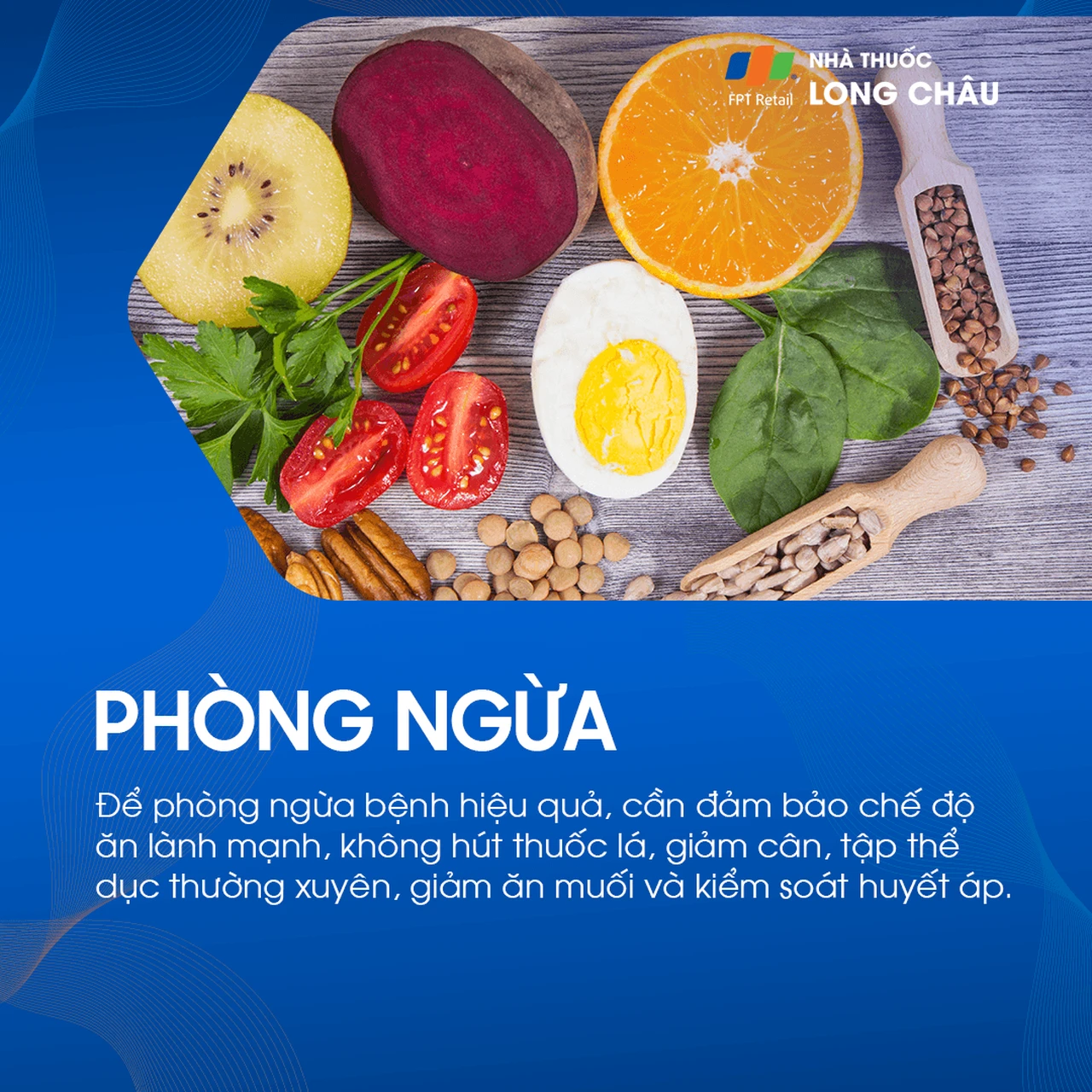 Phòng bệnh mạch vành bằng cách bổ sung dinh dưỡng với rau củ, trái cây, hạt và trứng