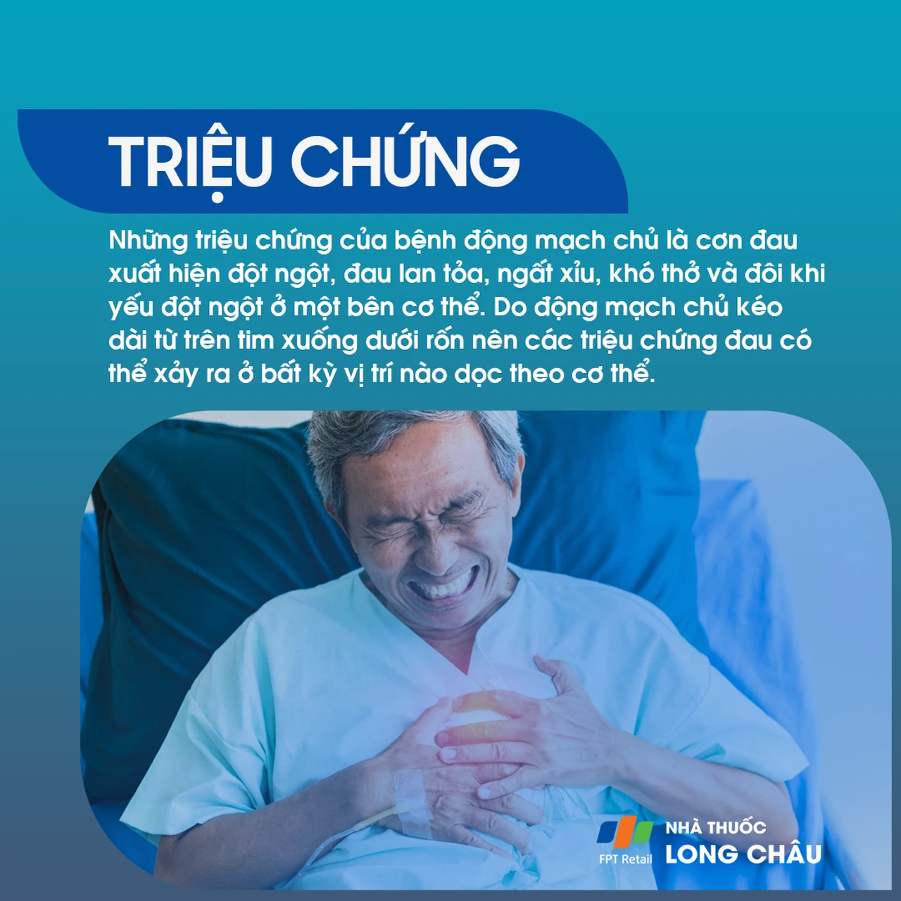 Biểu hiện triệu chứng đau ngực đột ngột do bệnh động mạch chủ