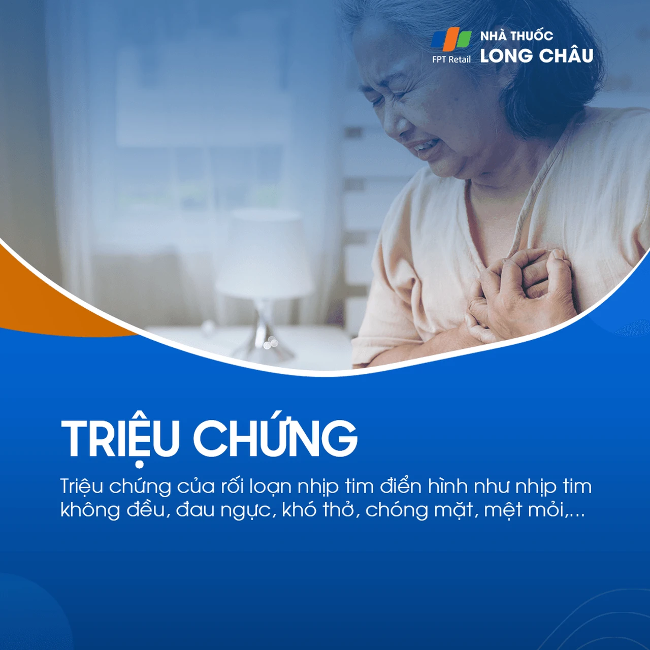 Triệu chứng rối loạn nhịp tim với cảm giác tim đập nhanh hoặc chậm bất thường