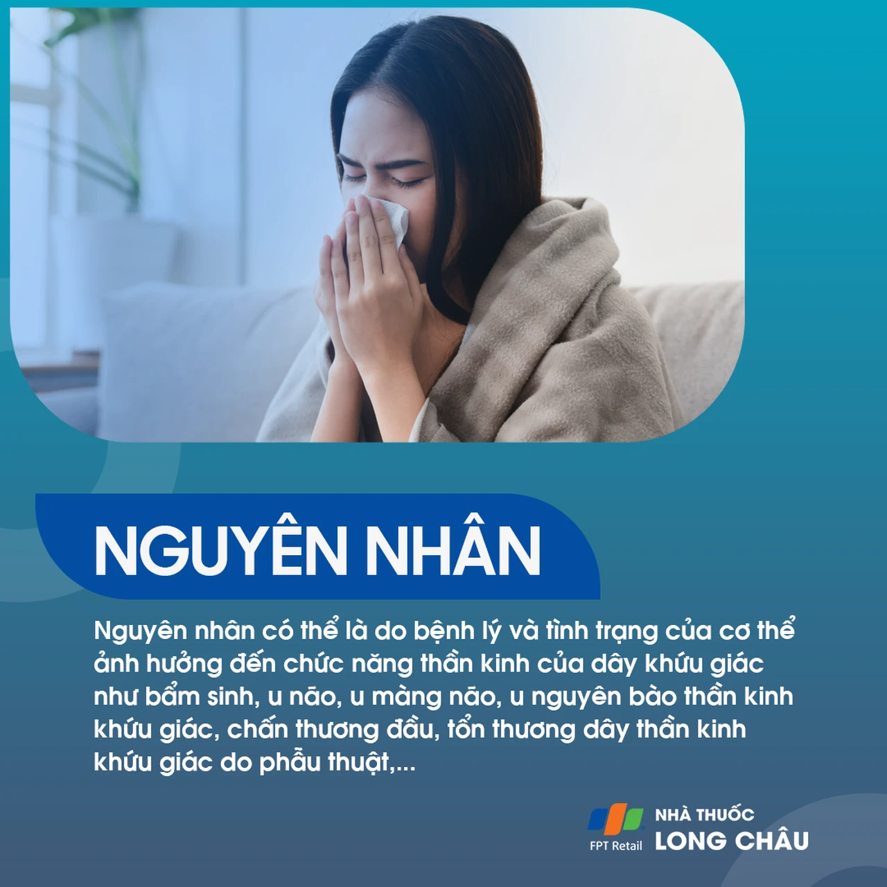 Liệt dây thần kinh khứu giác 3