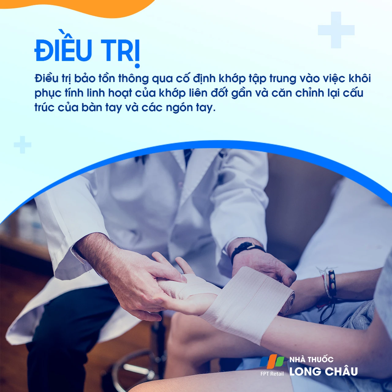 Cố định khớp để giúp ngón tay phục hồi và giữ đúng trục.