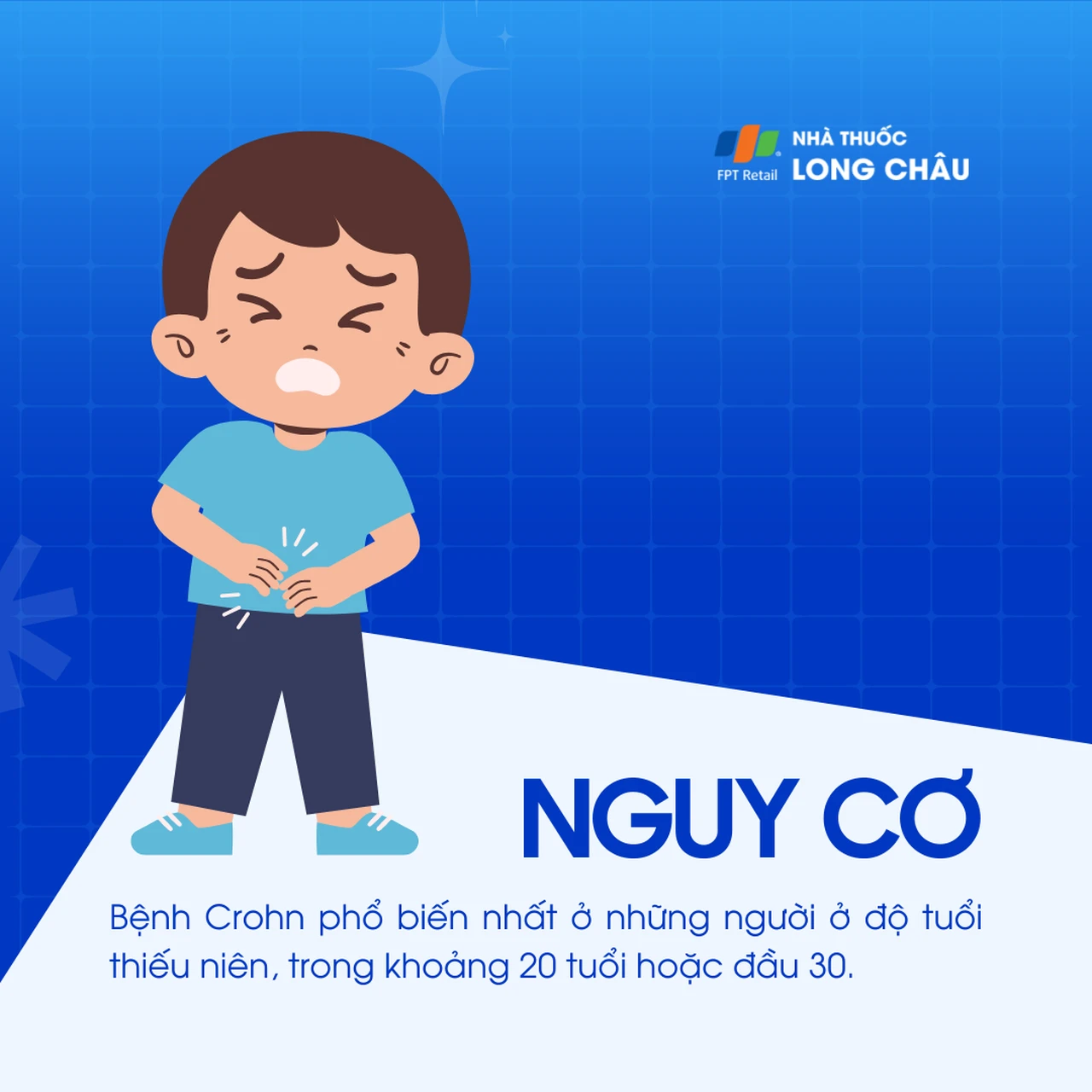 Bệnh Crohn thường gặp ở thanh thiếu niên và người trẻ, phổ biến nhất trong độ tuổi 20 đến đầu 30